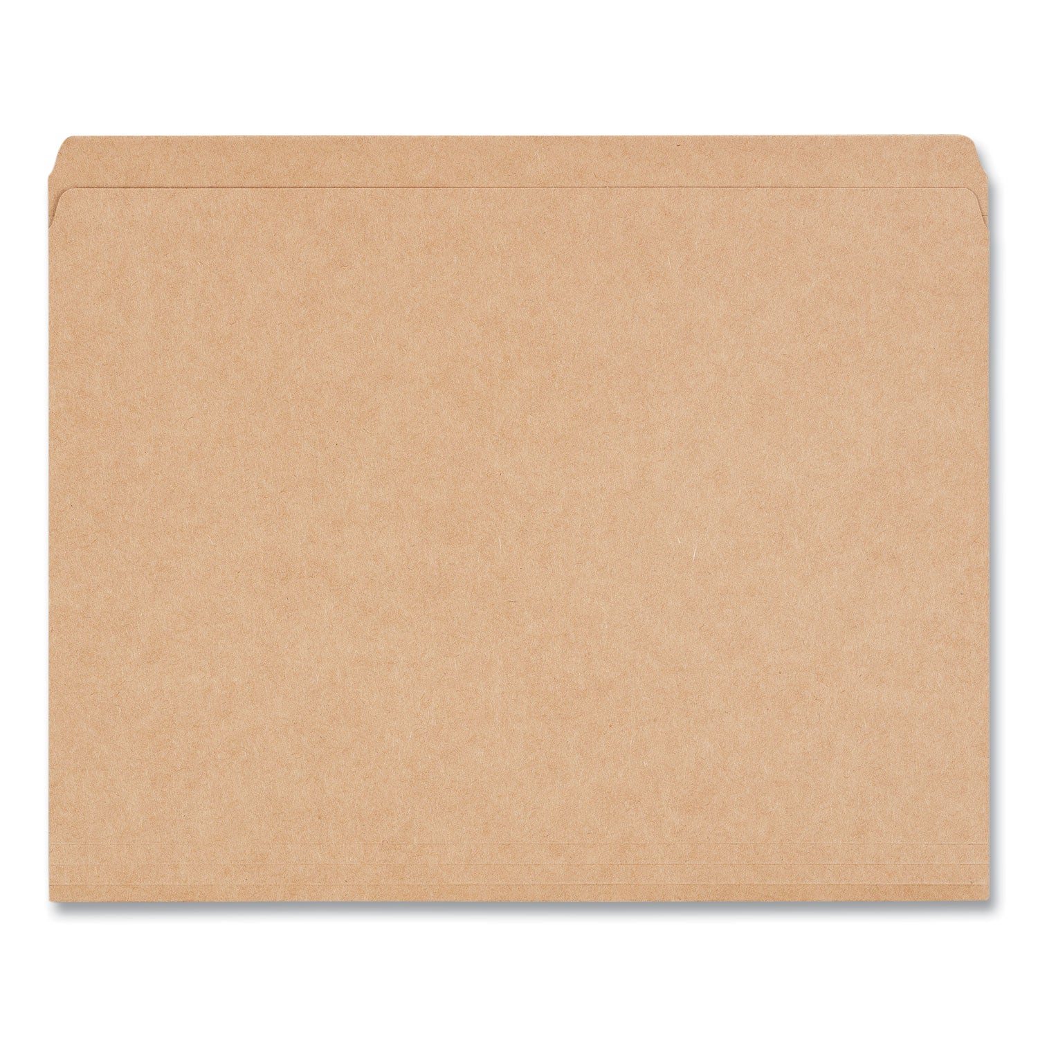 Universal® Reinforced Kraft Top Tab File Folders, Straight Tabs, Letter Size, 0.75" Expansion, Brown, 100/Box