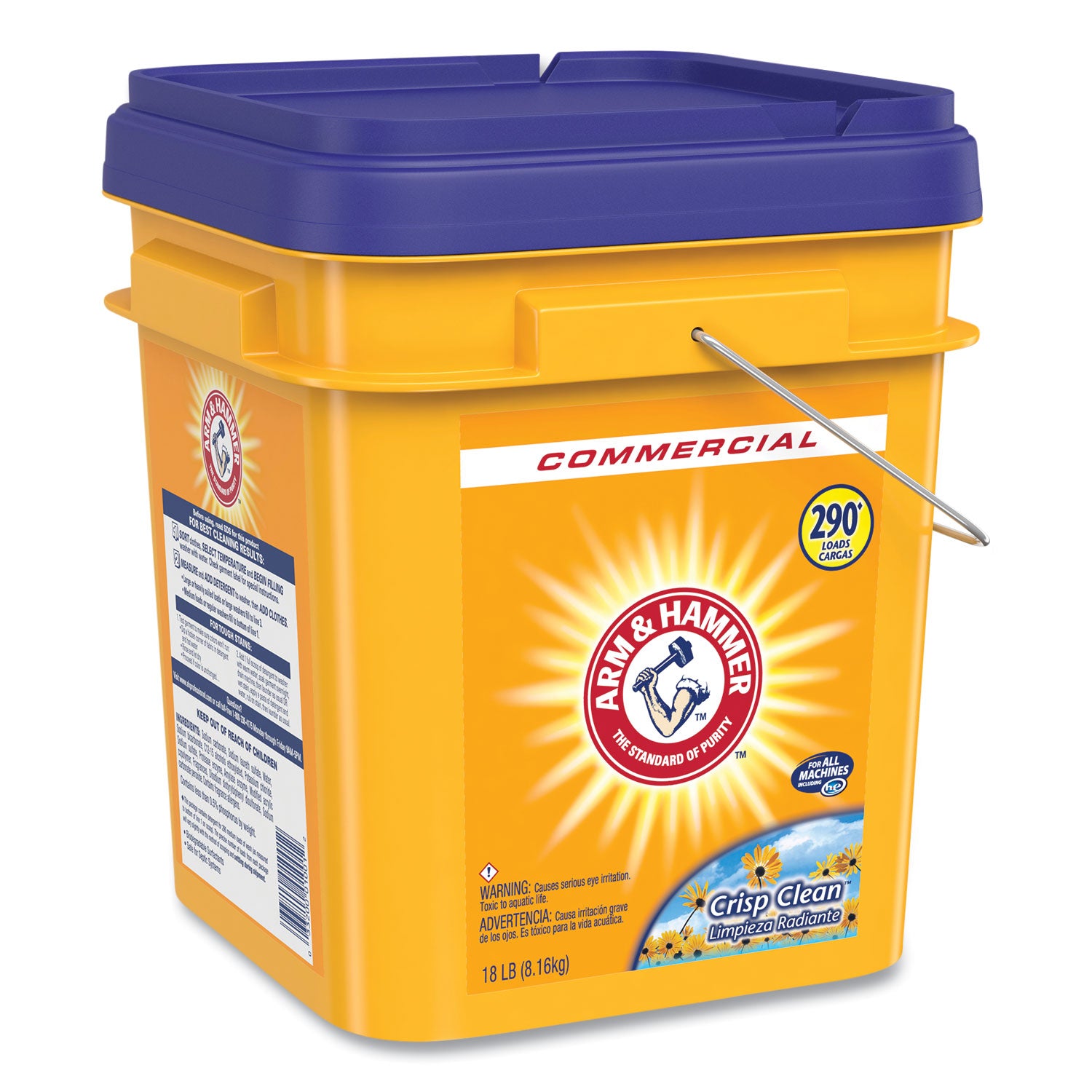 Arm & Hammer™ Powder Laundry Detergent, Crisp Clean, 18 lb Pail