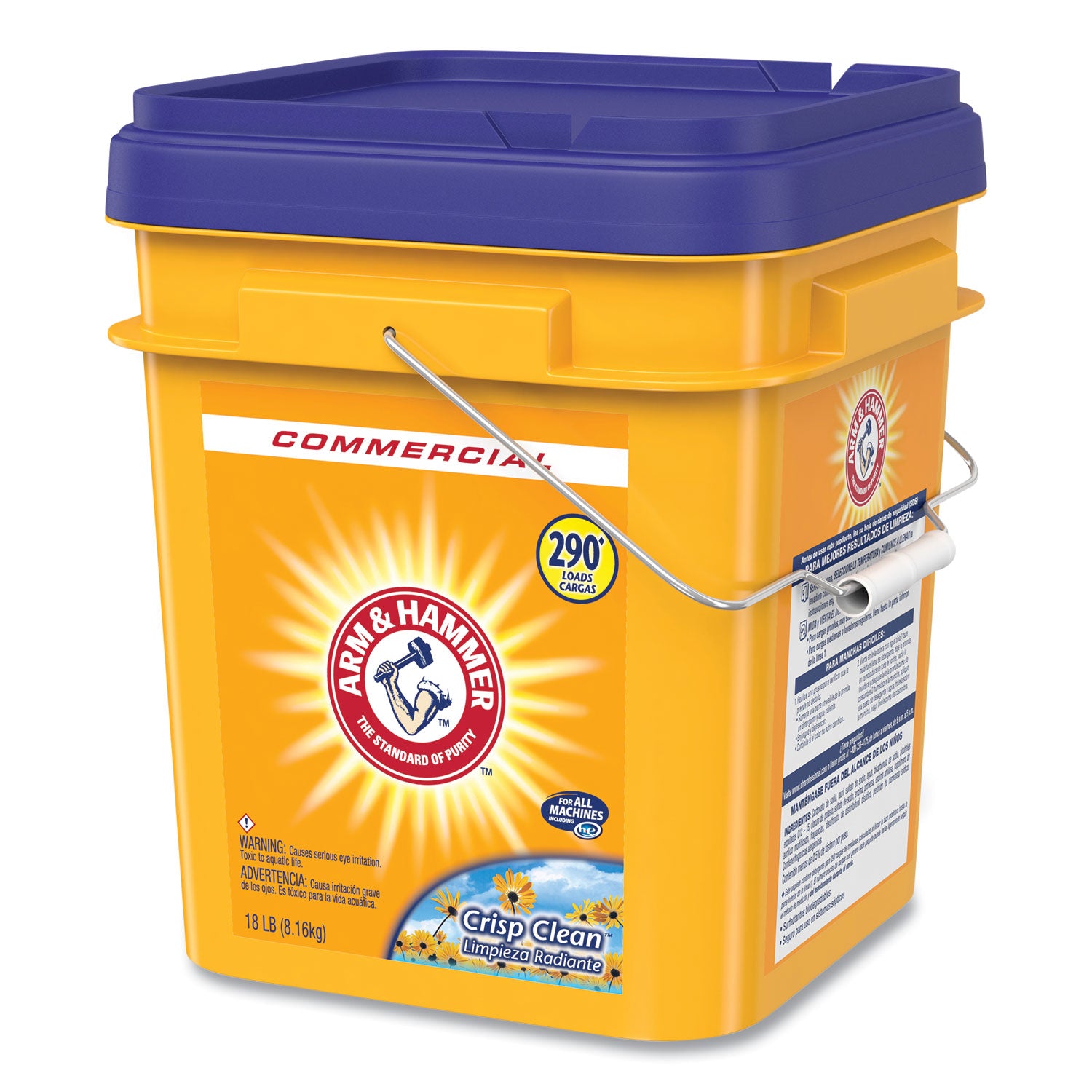 Arm & Hammer™ Powder Laundry Detergent, Crisp Clean, 18 lb Pail