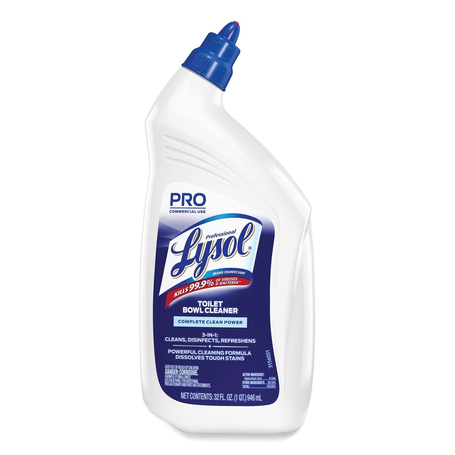 Professional LYSOL® Brand Disinfectant Toilet Bowl Cleaner, 32oz Bottle, 12/Carton