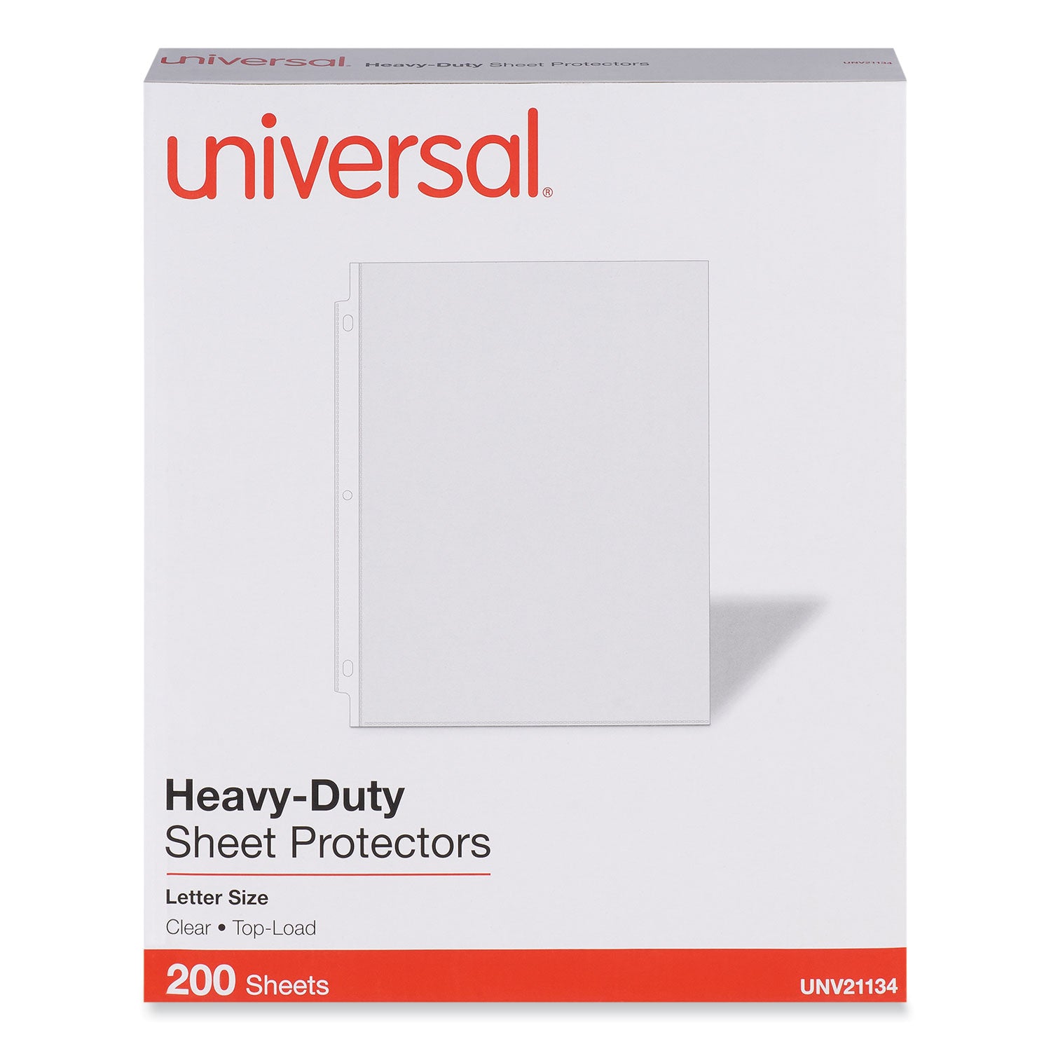 Top-Load Poly Sheet Protectors, Heavy Gauge, Letter Size, Clear, 200/Pack