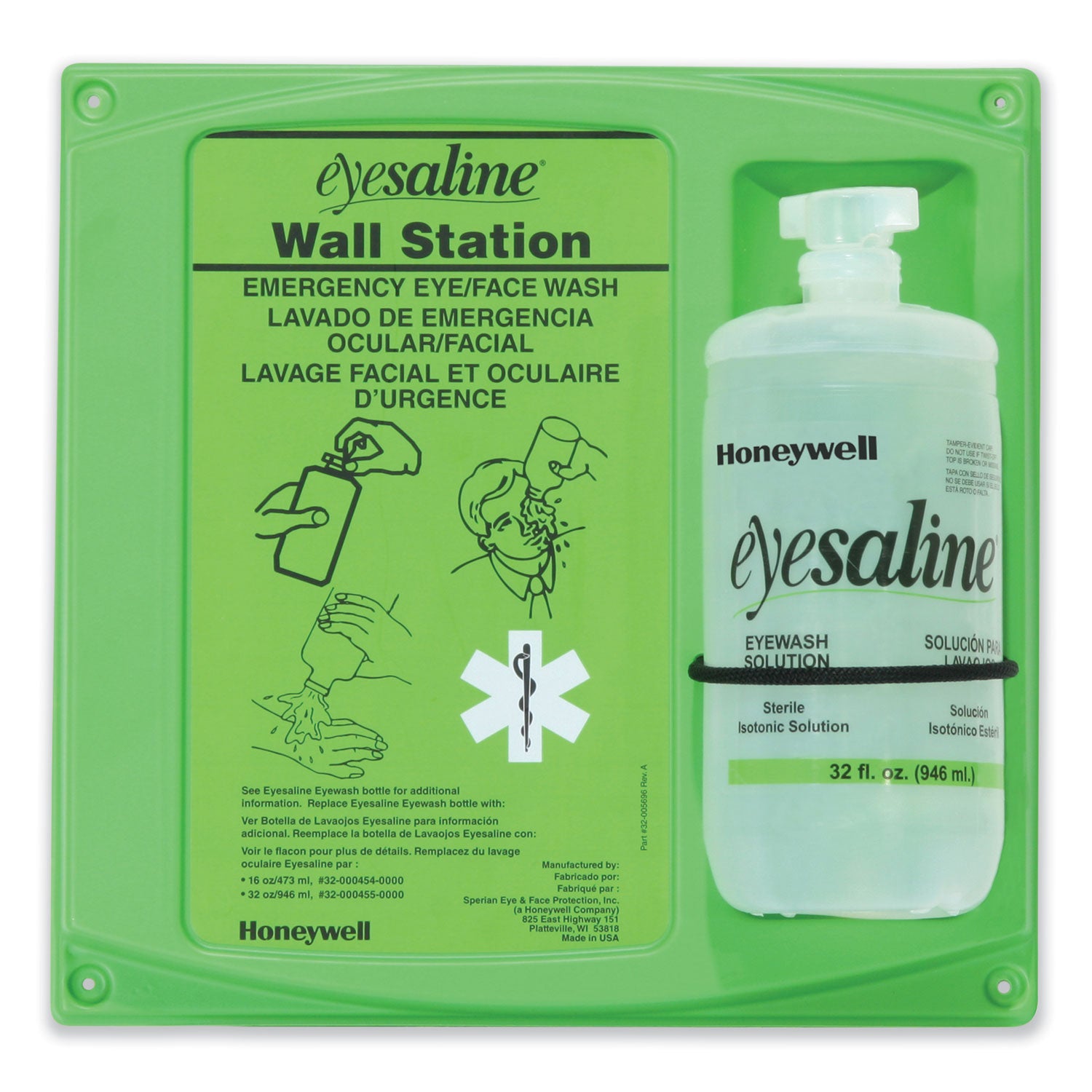 Fendall Single Eye Wash Station, 32 oz