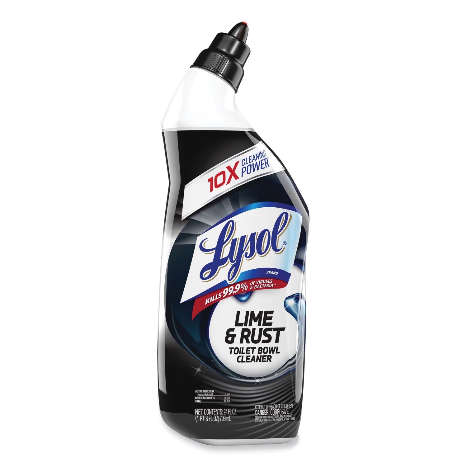 LYSOL® Brand Disinfectant Toilet Bowl Cleaner w/Lime/Rust Remover, Atlantic Fresh, 24 oz