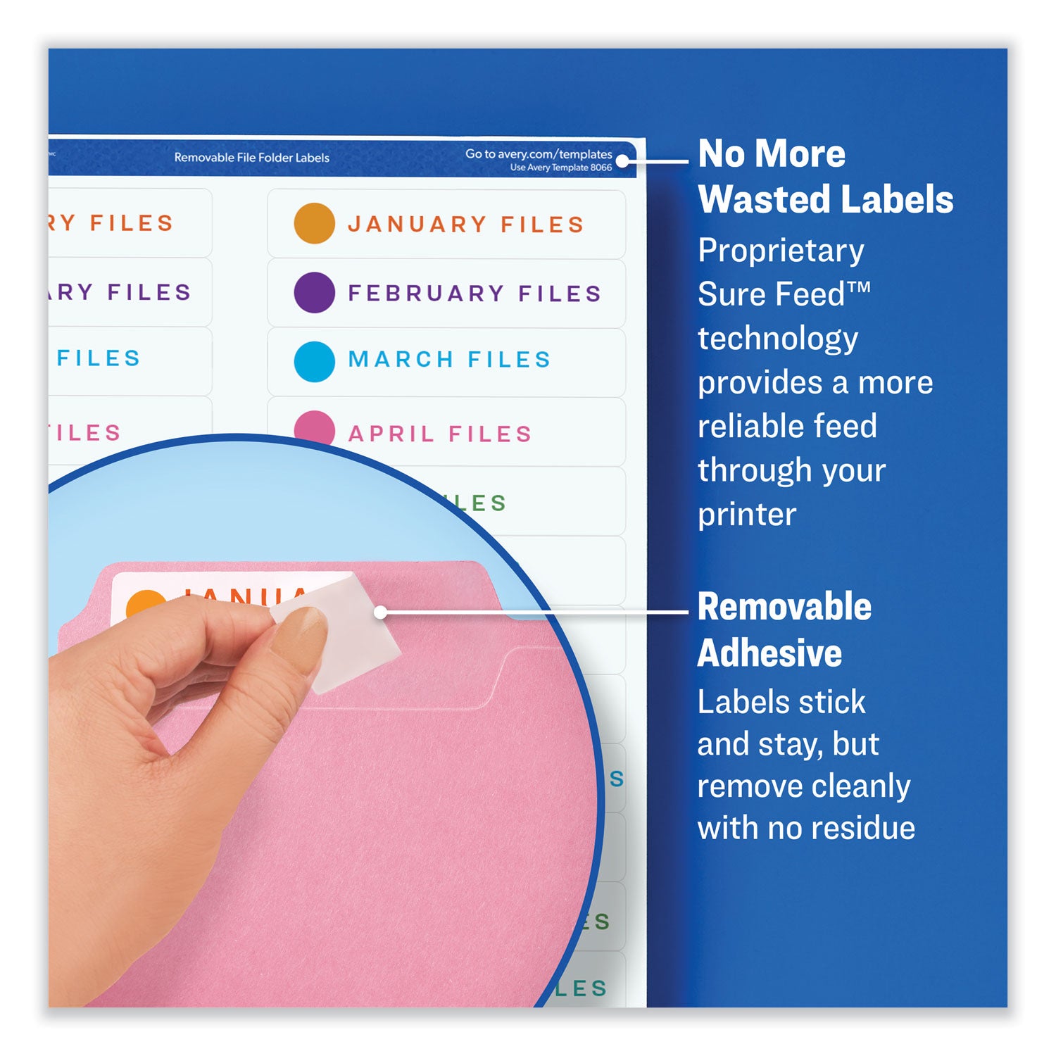 Avery® Removable Multi-Use Labels, Inkjet/Laser Printers, 3.33 x 4, White, 6/Sheet, 25 Sheets/Pack