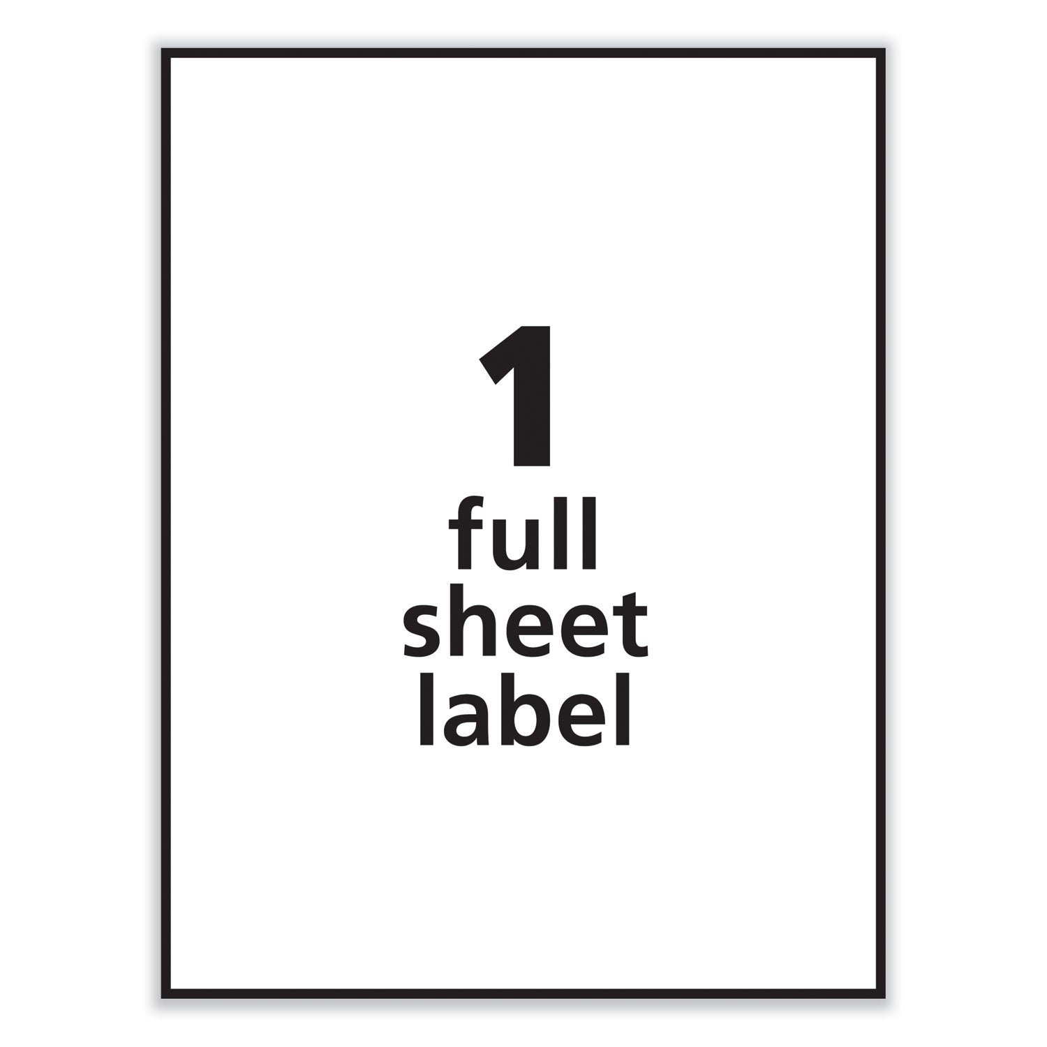 Avery® Removable Multi-Use Labels, Inkjet/Laser Printers, 8.5 x 11, White, 25/Pack