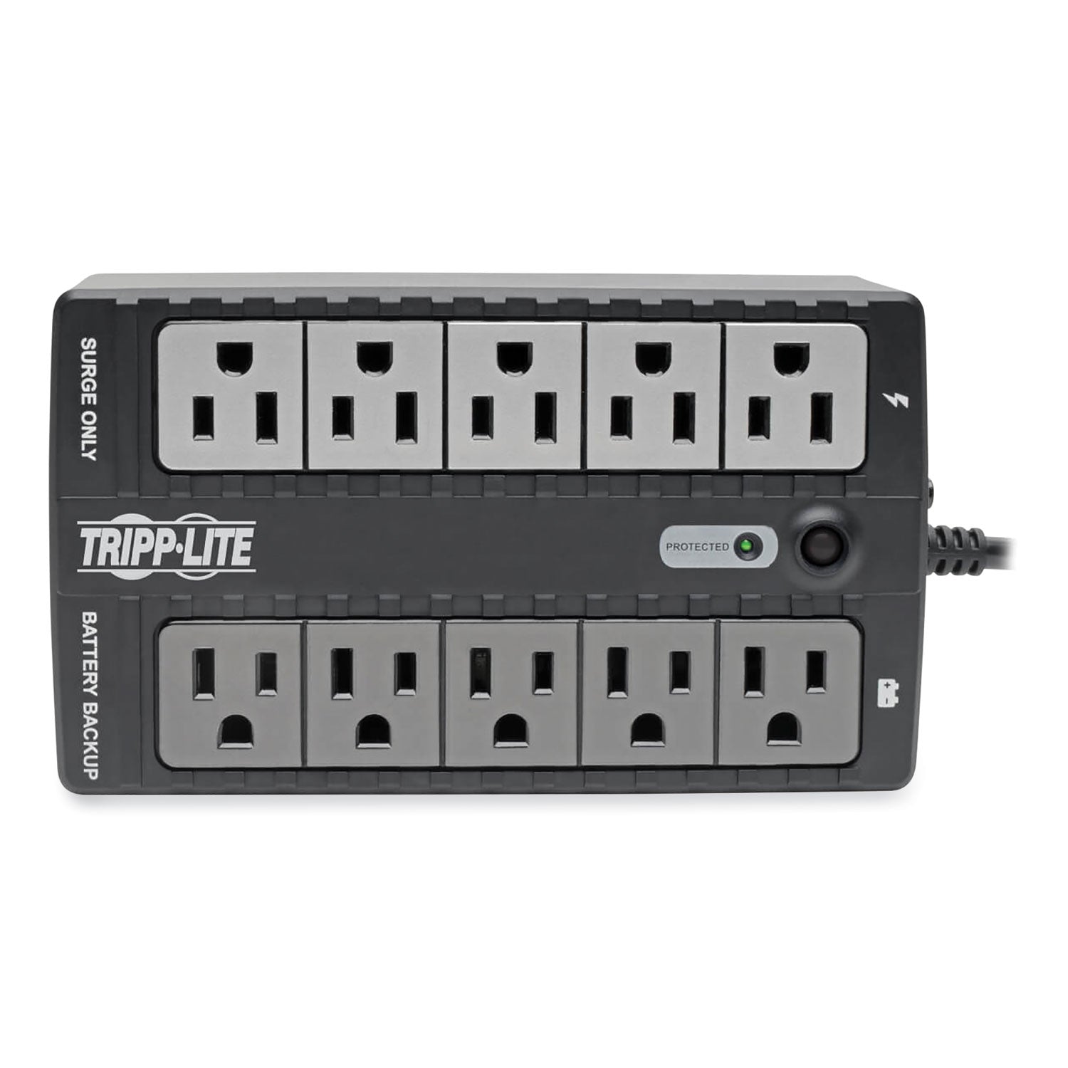 Tripp Lite by Eaton Internet Office Ultra-Compact Desktop Standby UPS, 10 Outlets, 550 VA, 420 J