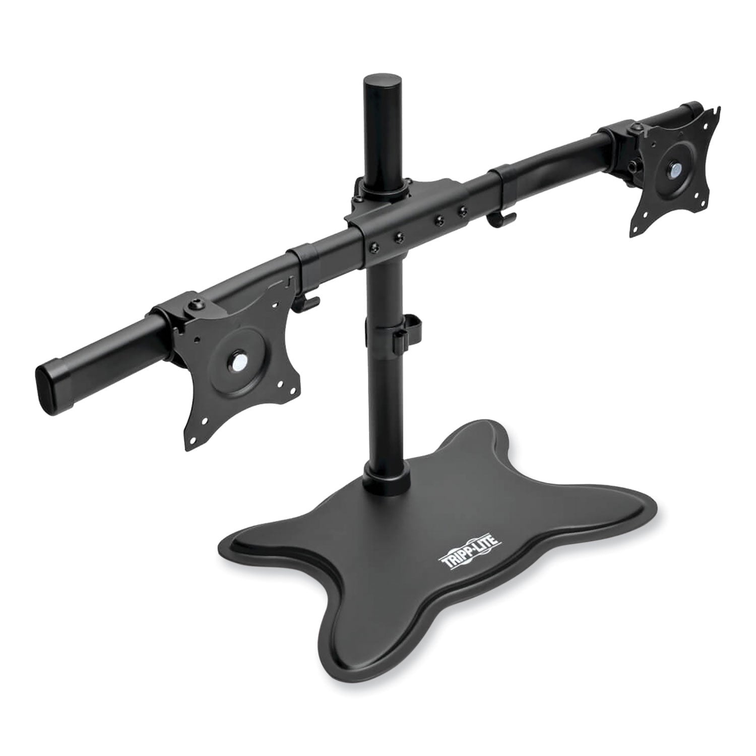 Tripp Lite by Eaton Dual Desktop Monitor Stand, For 13" to 27" Monitors, 31.69" x 10" x 18.11", Black, Supports 26 lb