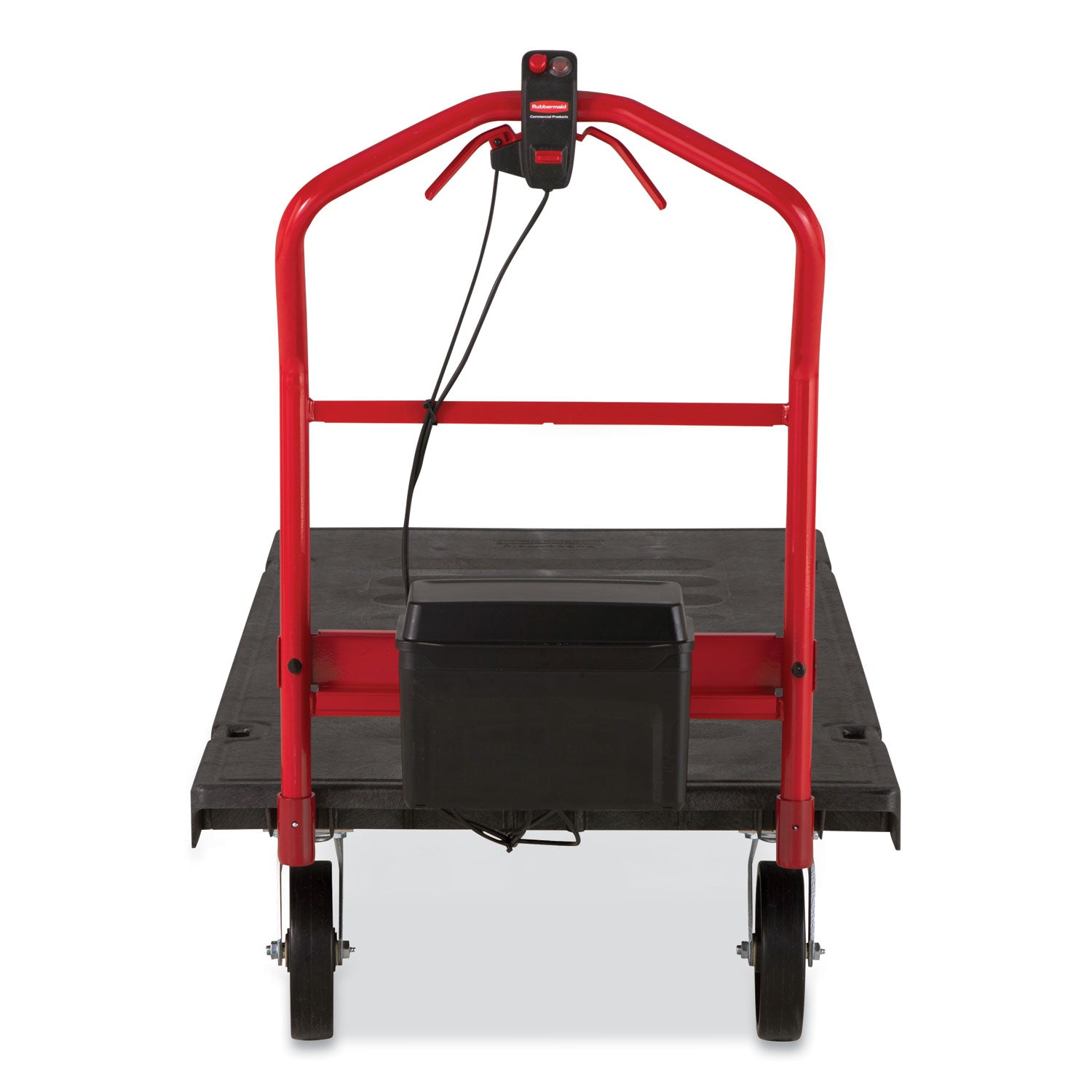 Rubbermaid® Commercial Motorized Kit for 30" x 60" Platform Trucks, Large, DC Motor, 60 V Lithium-Ion Battery, 0.5 mph to 3 mph, Black/Red