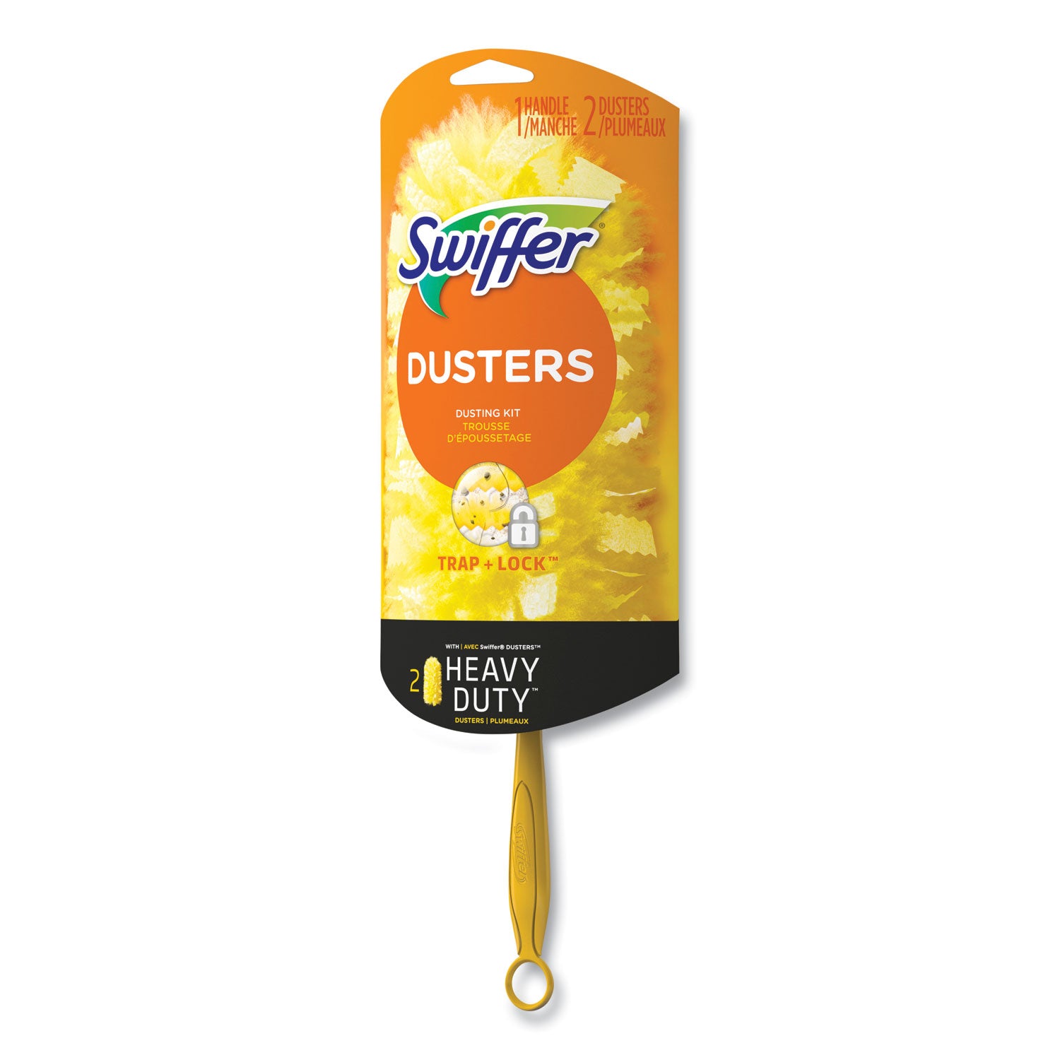 Swiffer® Heavy Duty Dusters Starter Kit, 6" Handle with Two Disposable Dusters, 4 Kits/Carton