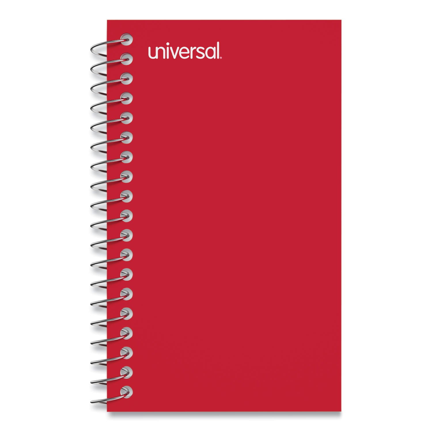 Wirebound Memo Book, Narrow Rule, Red Cover, (50) 5 x 3 Sheets, 12/Pack