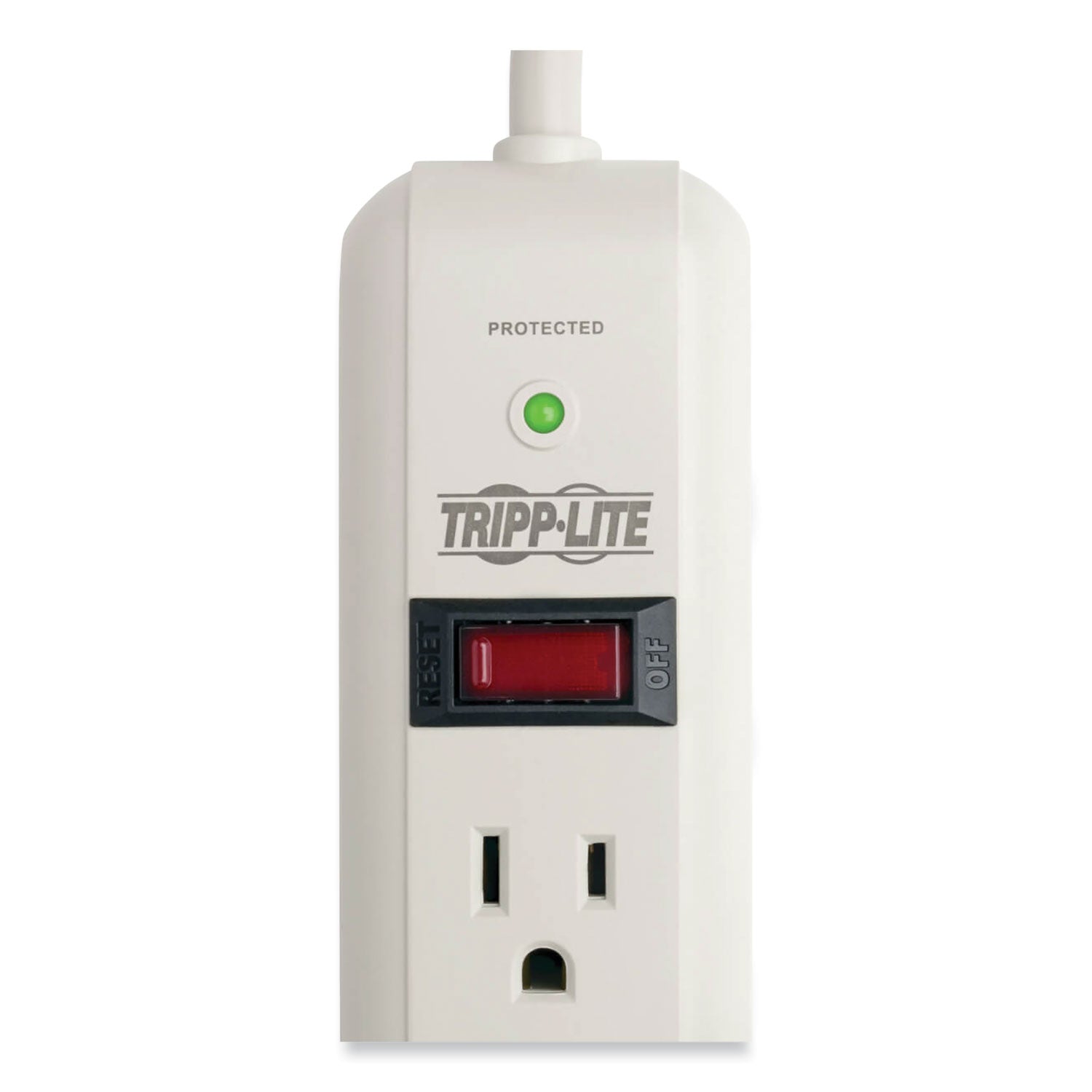 Tripp Lite by Eaton Protect It! Surge Protector, 7 AC Outlets, 25 ft Cord, 1,080 J, Light Gray