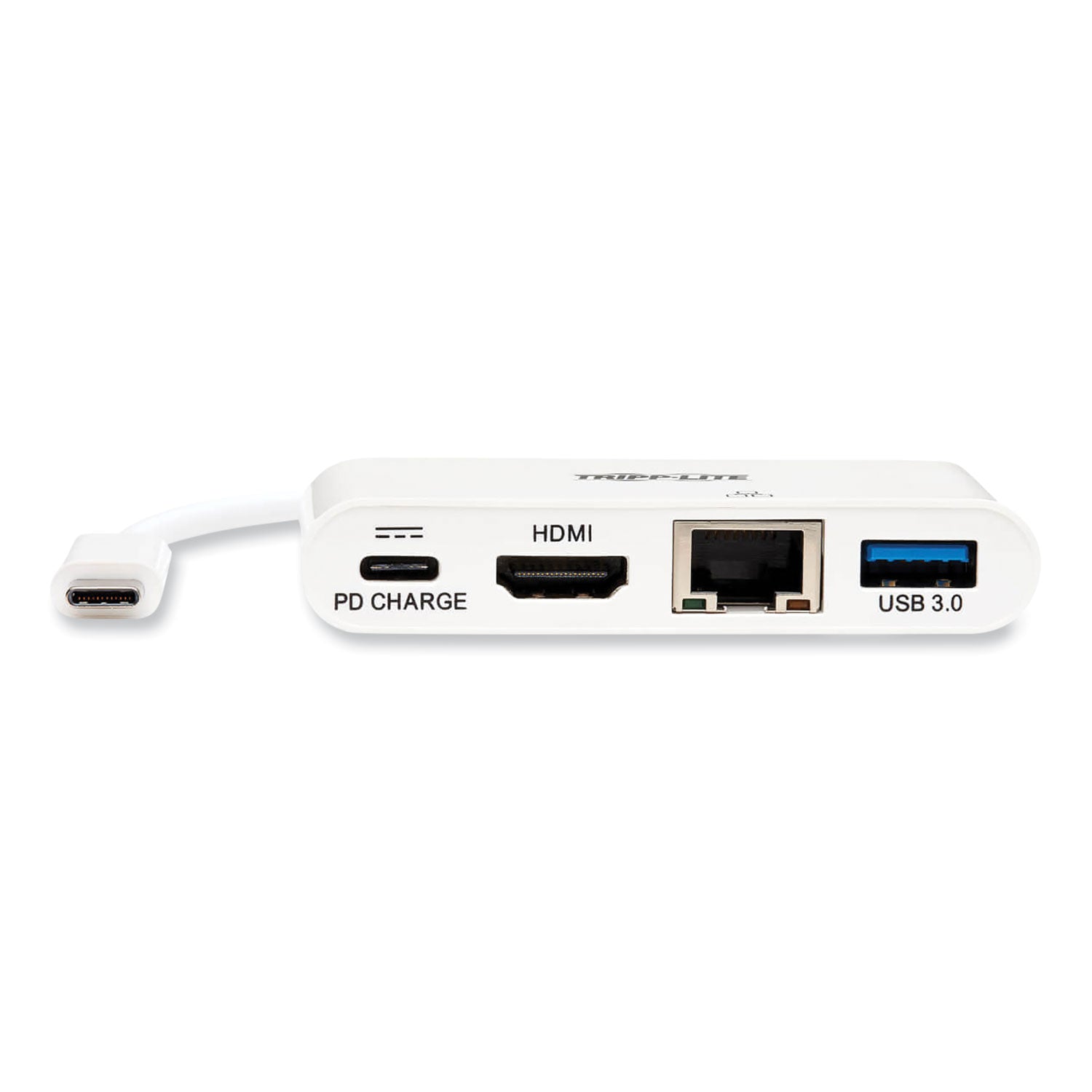 Tripp Lite by Eaton 4K Dock with Charging and Ethernet, USB C/4K HDMI/USB A/PD Charging, White