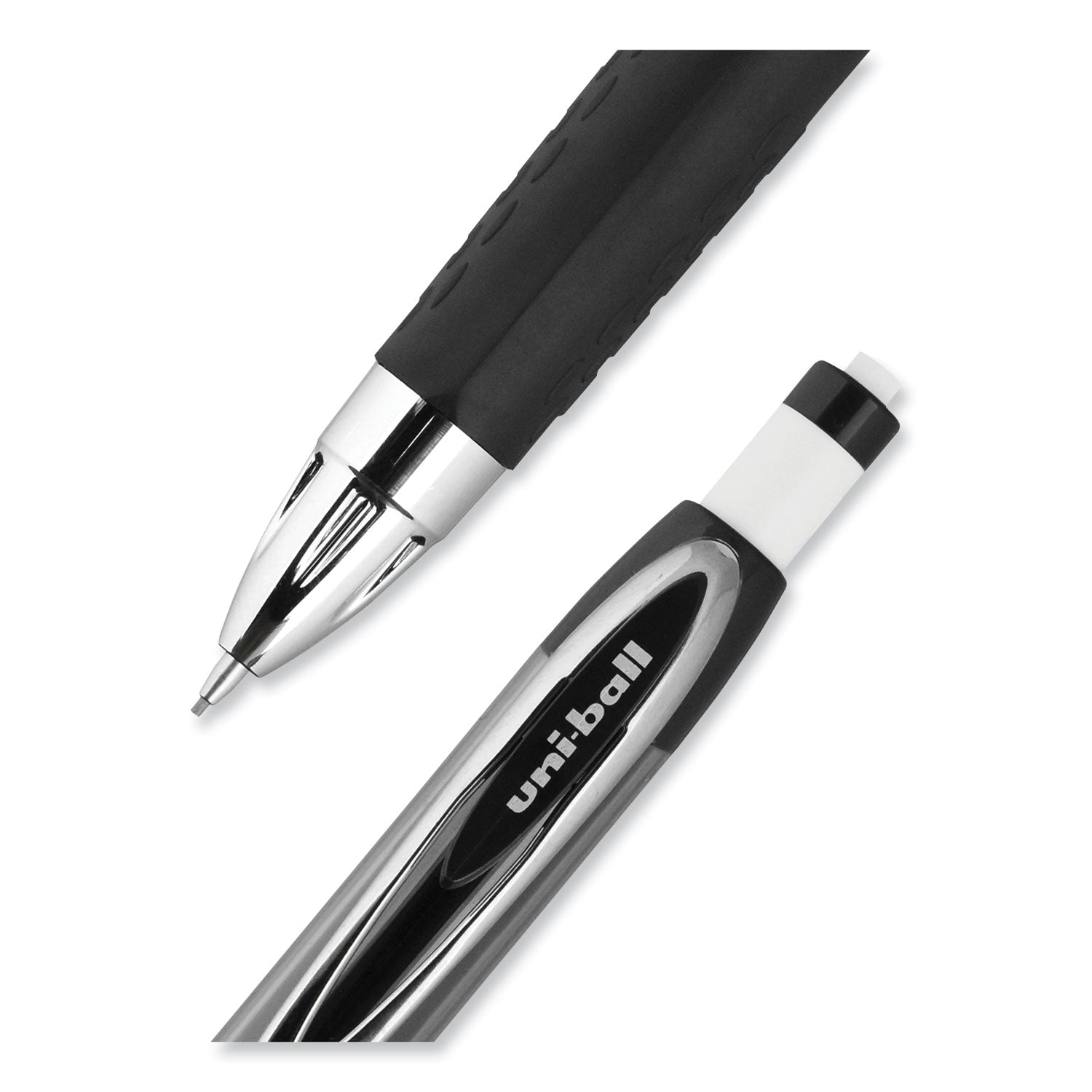 uniball® 207 Mechanical Pencil, 0.7 mm, HB (#2), Black Lead, Black Barrel, Dozen