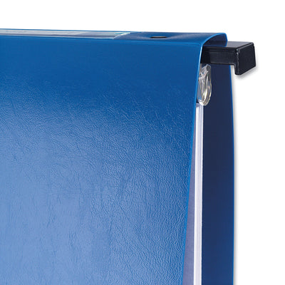 Hanging Storage Flexible Non-View Binder with Round Rings, 3 Rings, 1" Capacity, 11 x 8.5, Blue Flipcost Flipcost