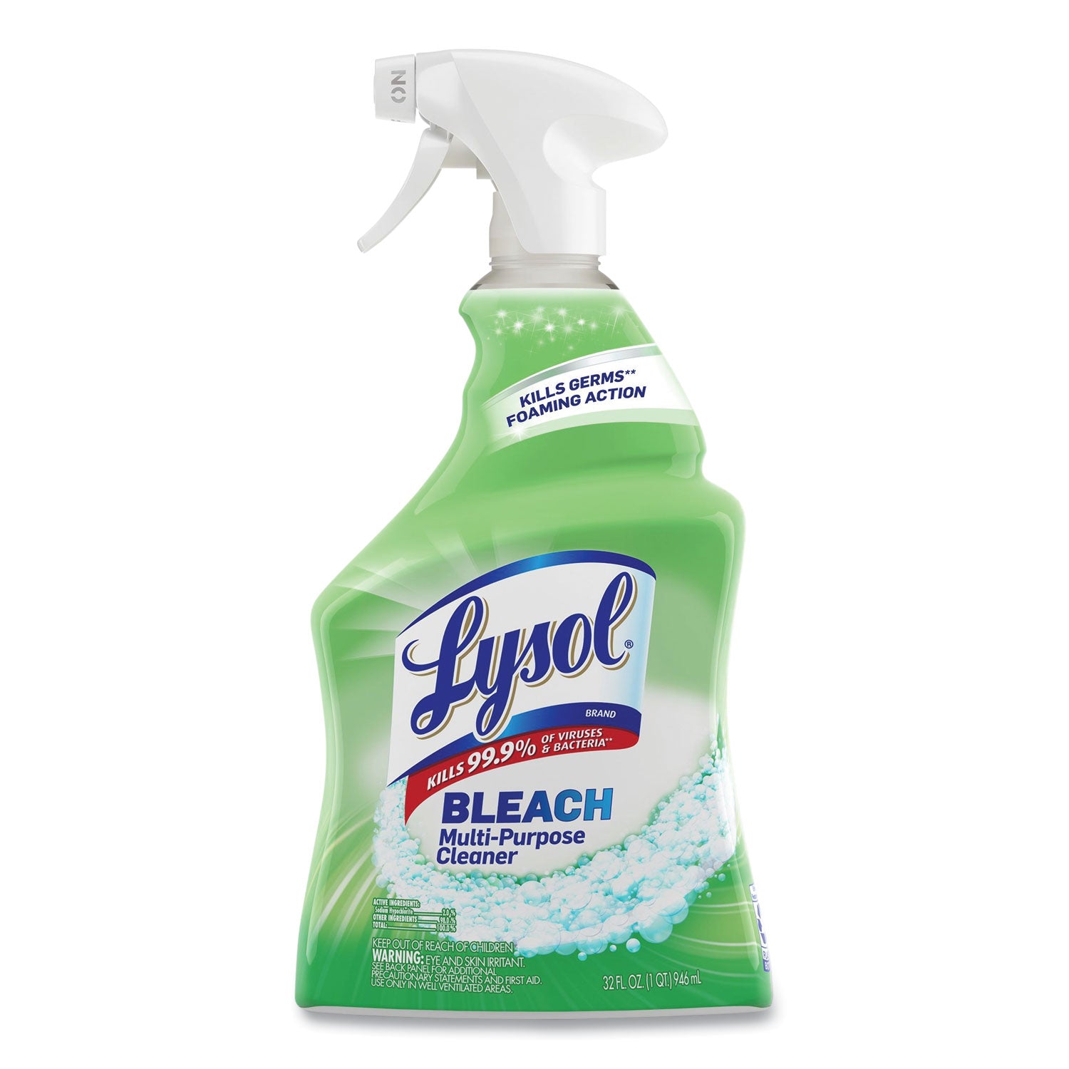 LYSOL® Brand Multi-Purpose Cleaner with Bleach, 32 oz Spray Bottle, 12/Carton