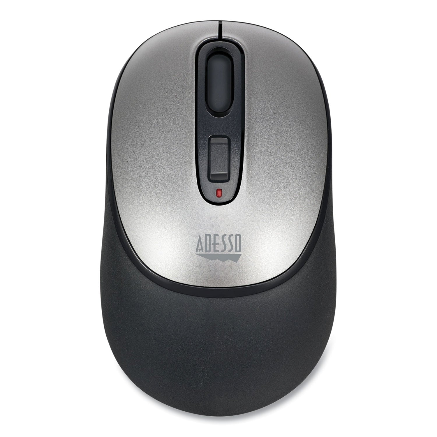 Adesso iMouse A10 Antimicrobial Wireless Mouse, 2.4 GHz Frequency/30 ft Wireless Range, Left/Right Hand Use, Black/Silver