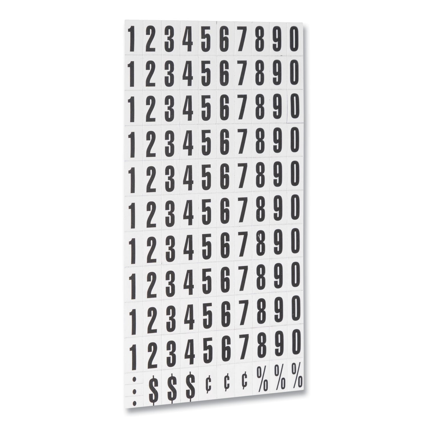 MasterVision® Interchangeable Magnetic Board Accessories, Numbers, Black, 0.75"h