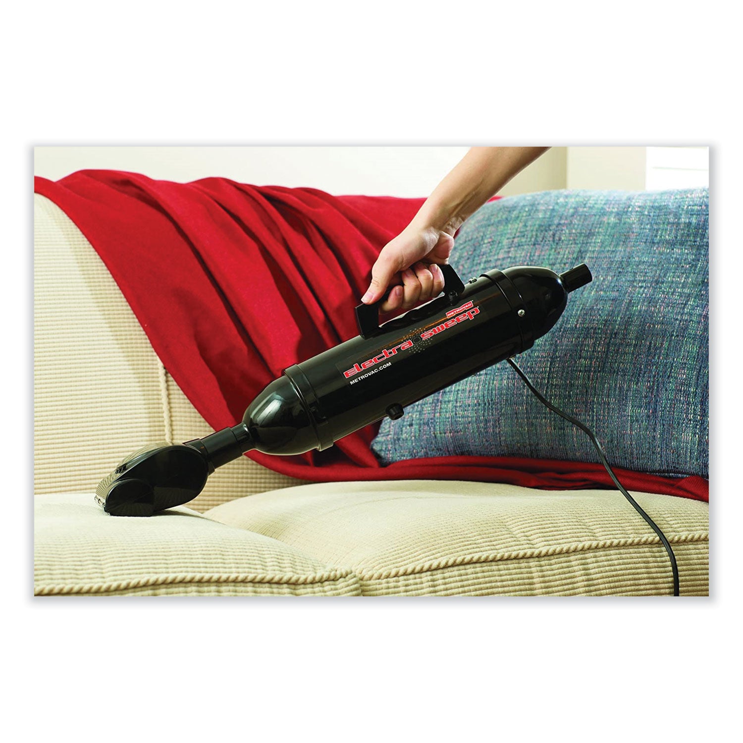 MetroVac Electrasweep with Turbo Pet Brush, Black