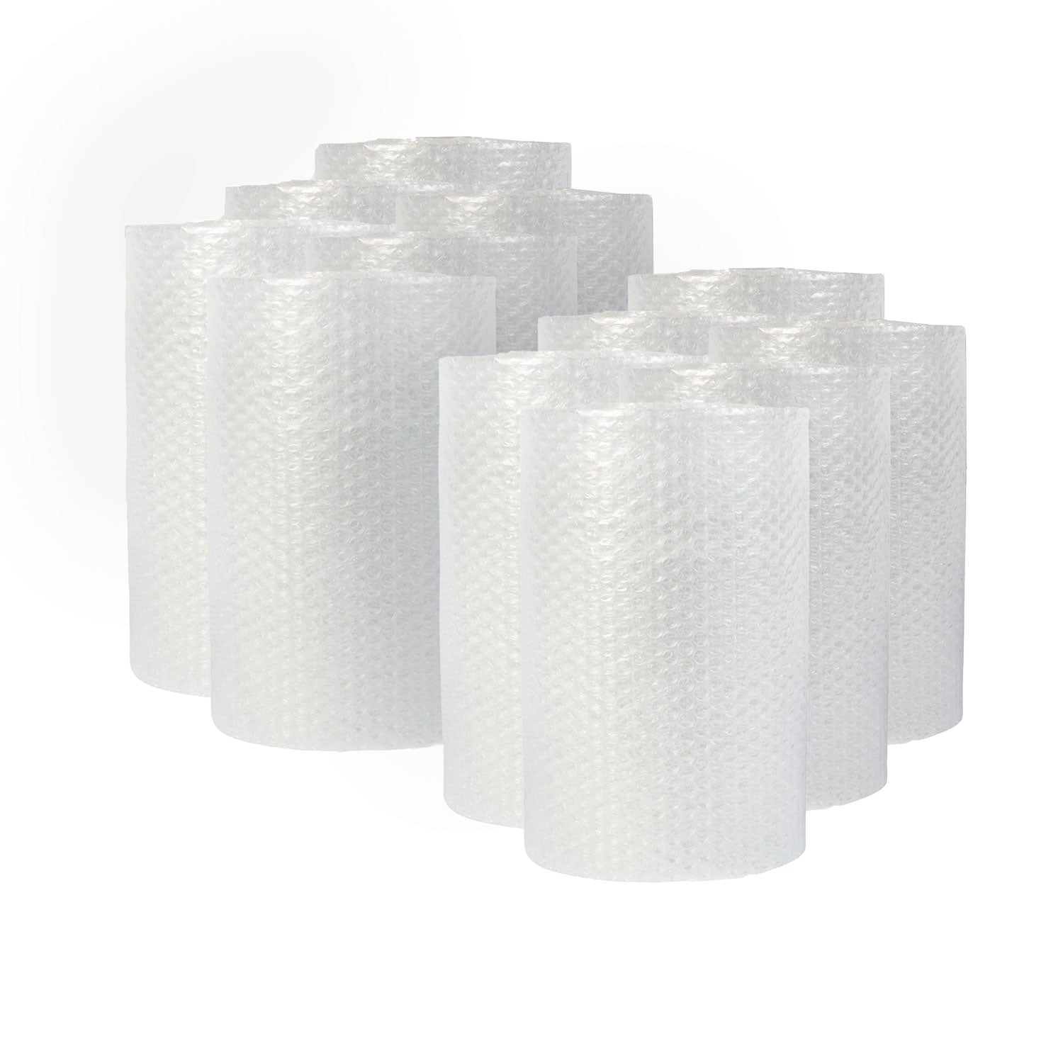 Bubble Packaging, 0.19" Thick, 12" x 10 ft, Perforated Every 12", Clear, 12/Carton