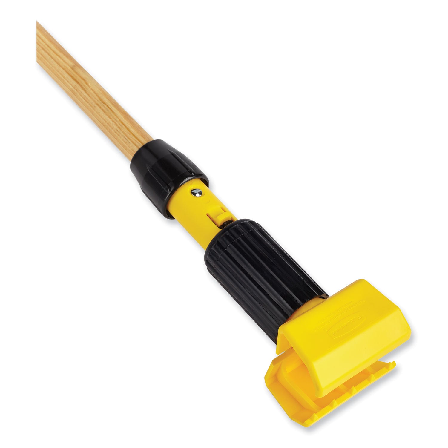 Rubbermaid® Commercial Gripper Hardwood Mop Handle, 1.13" dia x 60", Natural/Yellow