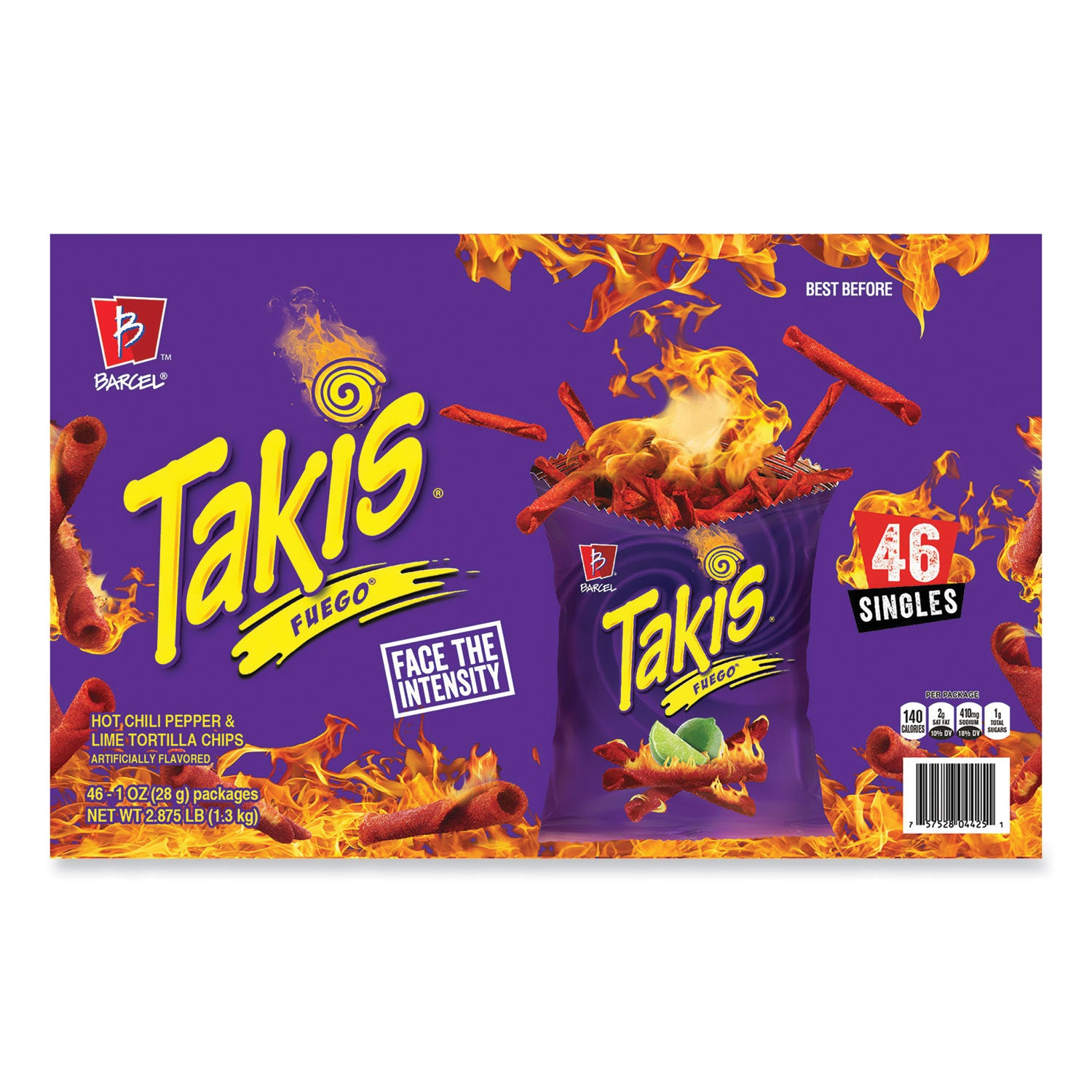 Takis® Fuego, 1 oz Bags, 46 Bags/Carton