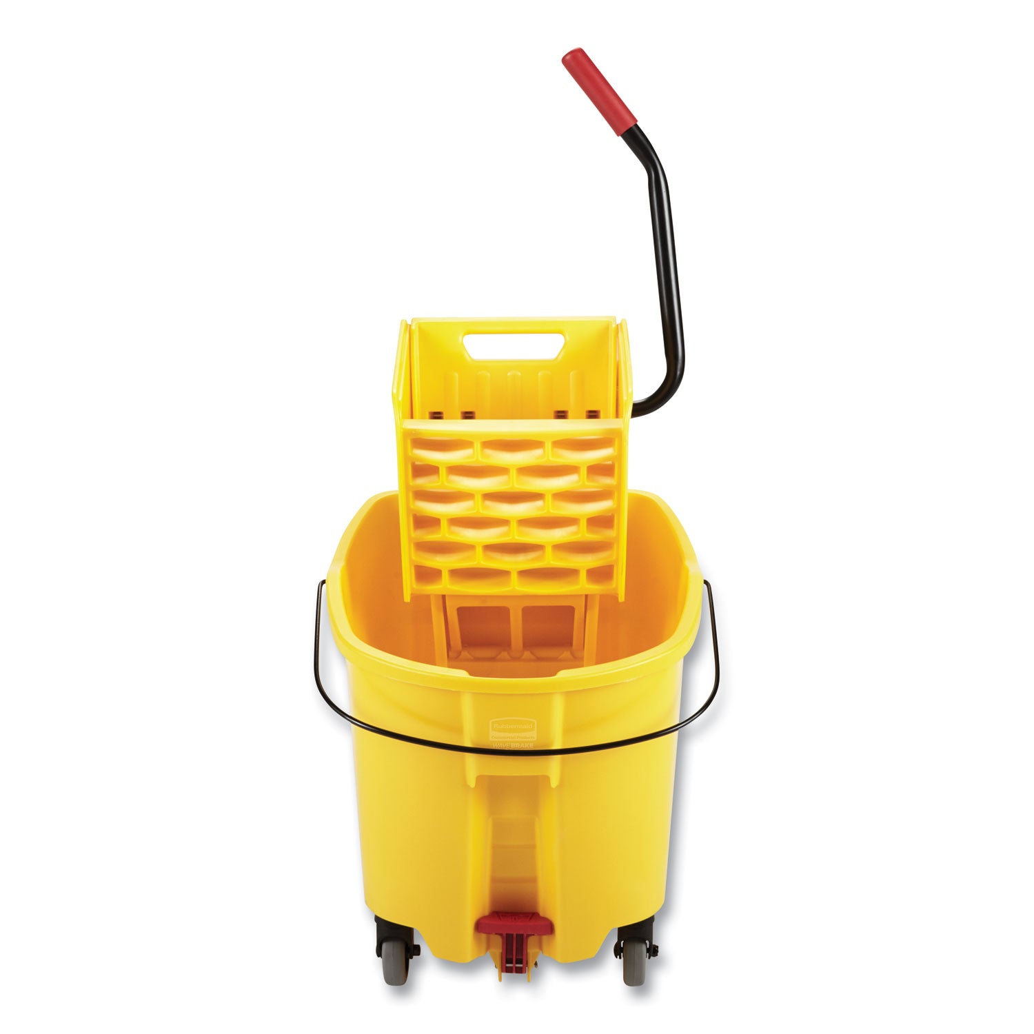 Rubbermaid® Commercial WaveBrake 2.0 Bucket/Wringer Combos, Side-Press, 44 qt, Plastic, Yellow