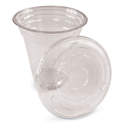 Clear Plastic PET Cups, 12 oz, 50/Pack Flipcost Flipcost