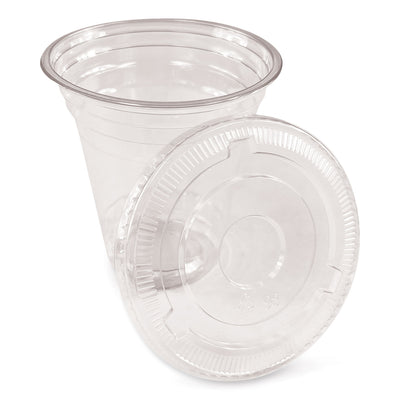 Clear Plastic PET Cups, 14 oz, 50/Pack Flipcost Flipcost