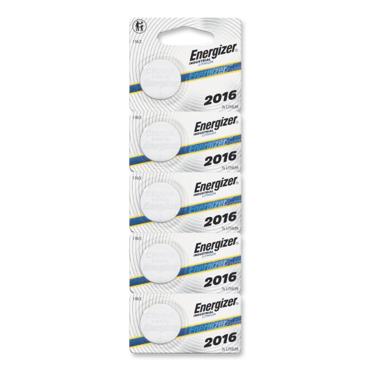 Energizer® Industrial Lithium CR2016 Coin Battery with Tear-Strip Packaging, 3 V, 100/Box - Flipcost