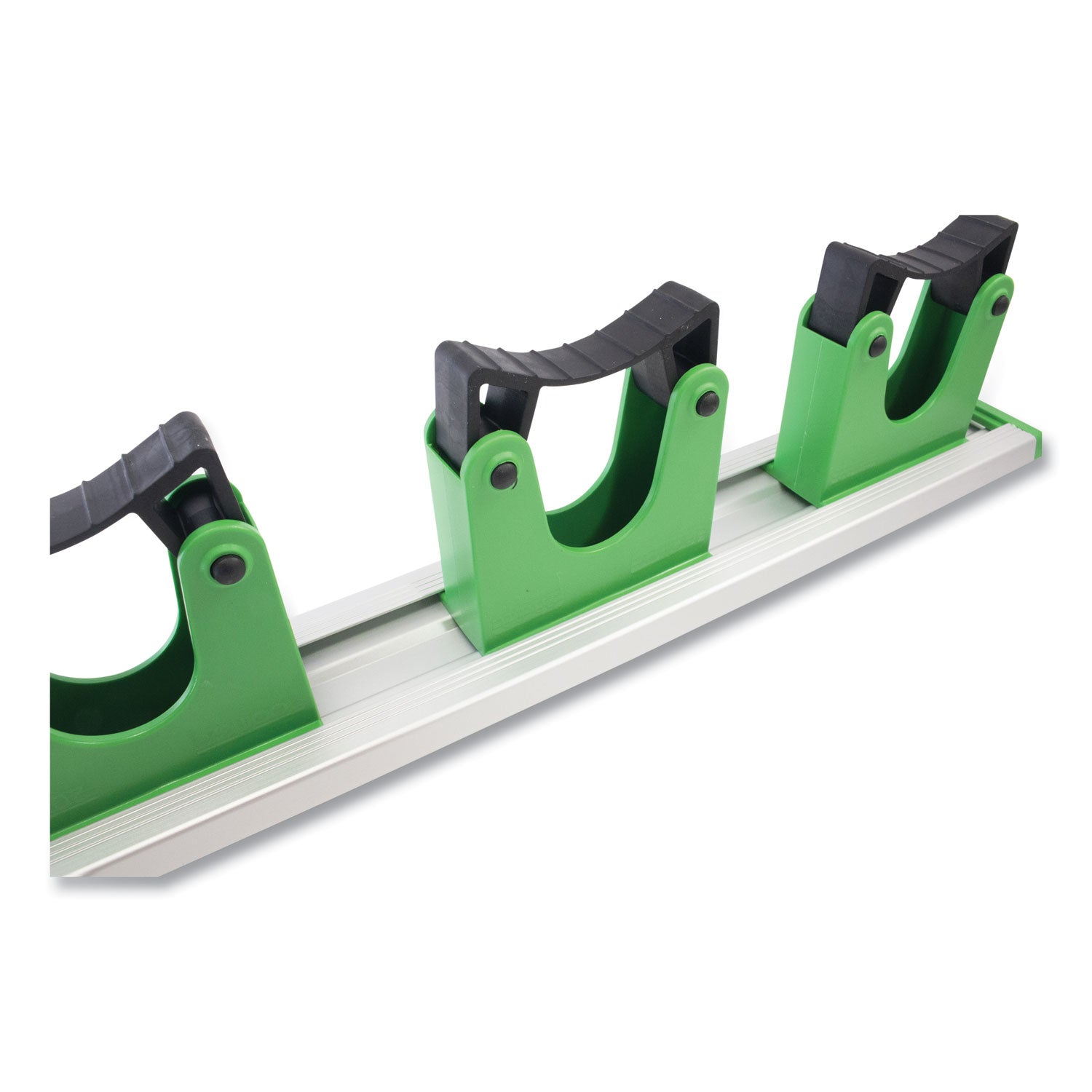 Unger® Hang Up Cleaning Tool Holder, 28w x 3.15d x 2.17h, Silver/Green