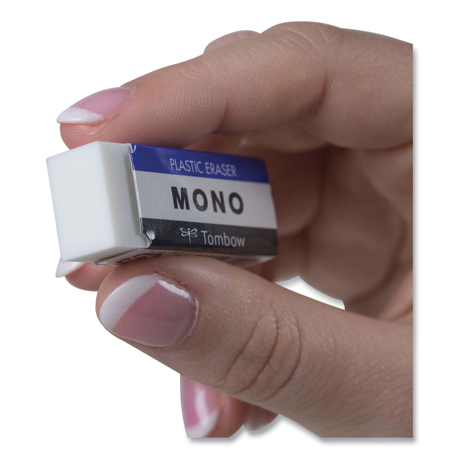 Tombow® Mono® Eraser, For Pencil Marks, Rectangular Block, Small, White