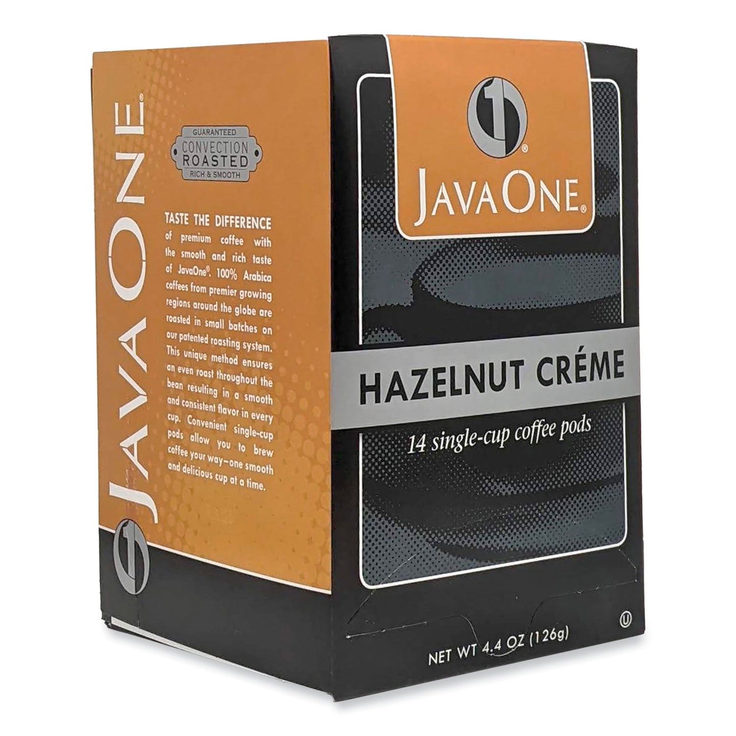 Java One® Coffee Pods, Hazelnut Creme, Single Cup, 14/Box