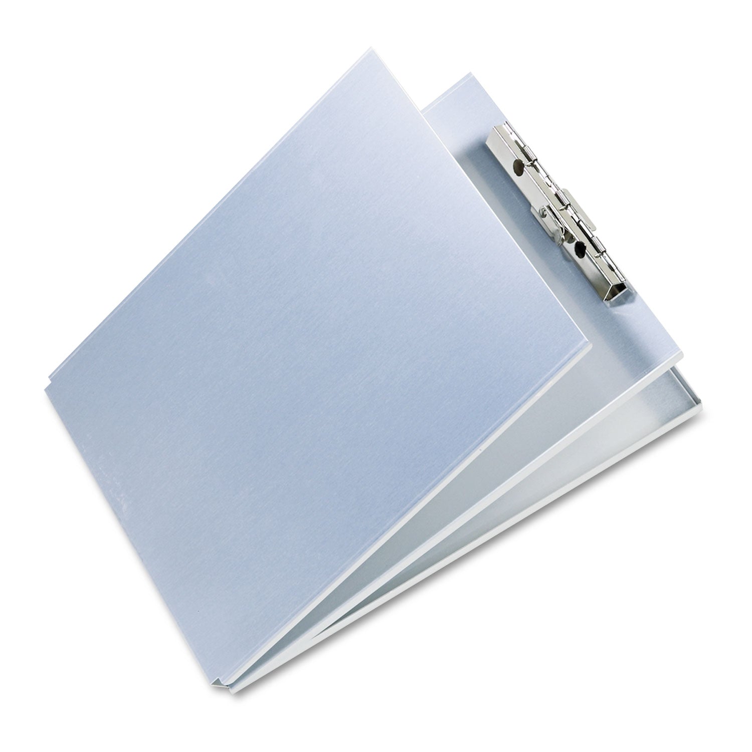 Saunders A-Holder Aluminum Form Holder, 0.5" Clip Capacity, Holds 8.5 x 11 Sheets, Silver