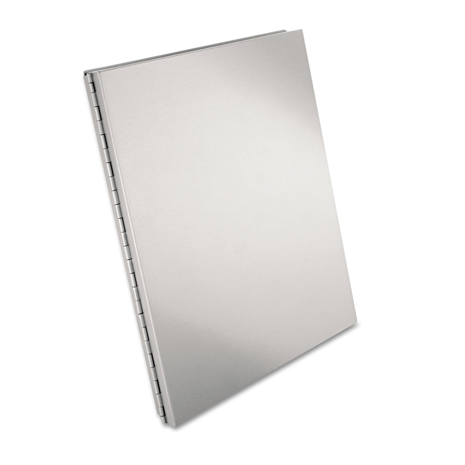 Saunders Snapak Aluminum Side-Open Forms Folder, 0.5" Clip Capacity, Holds 8.5 x 11 Sheets, Silver