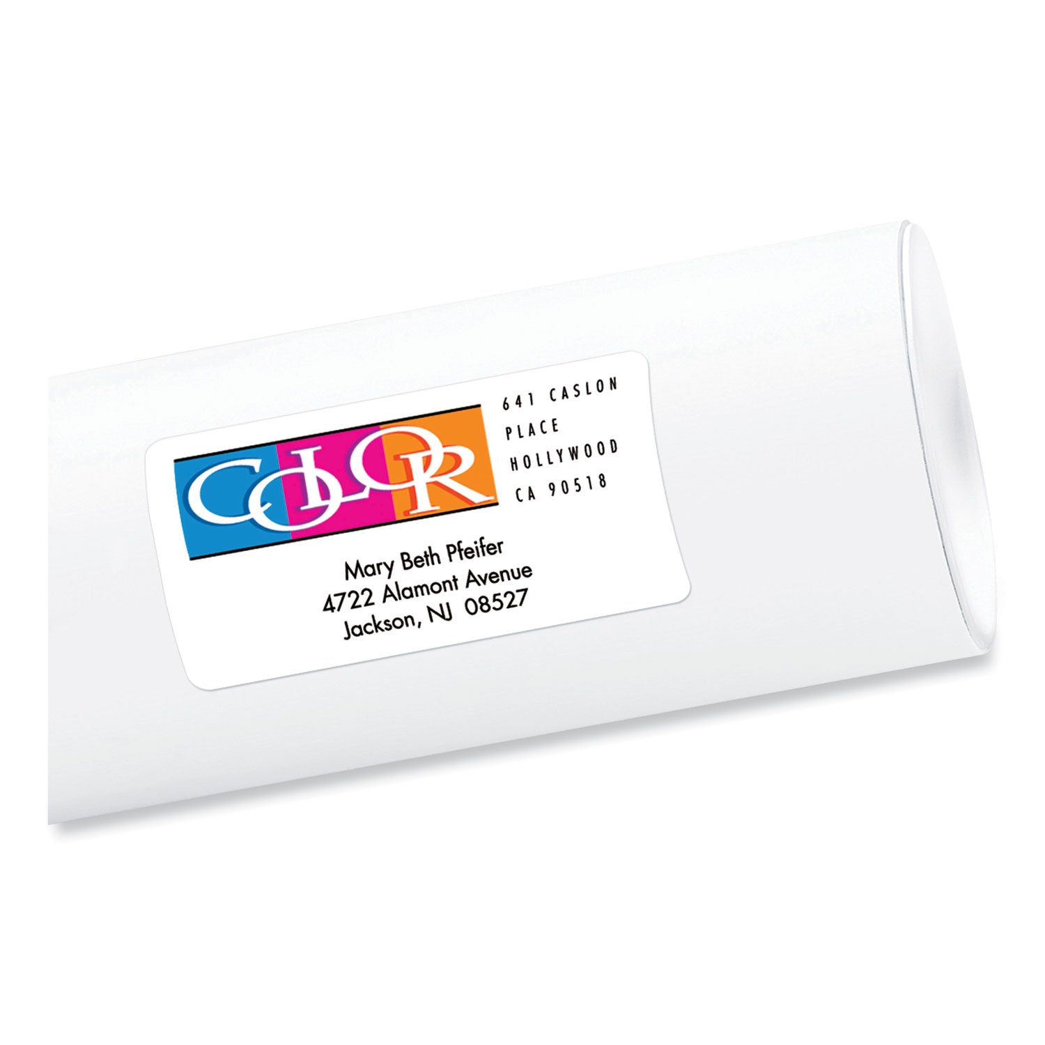 Avery® Vibrant Inkjet Color-Print Labels w/ Sure Feed, 2 x 4, Matte White, 200/PK