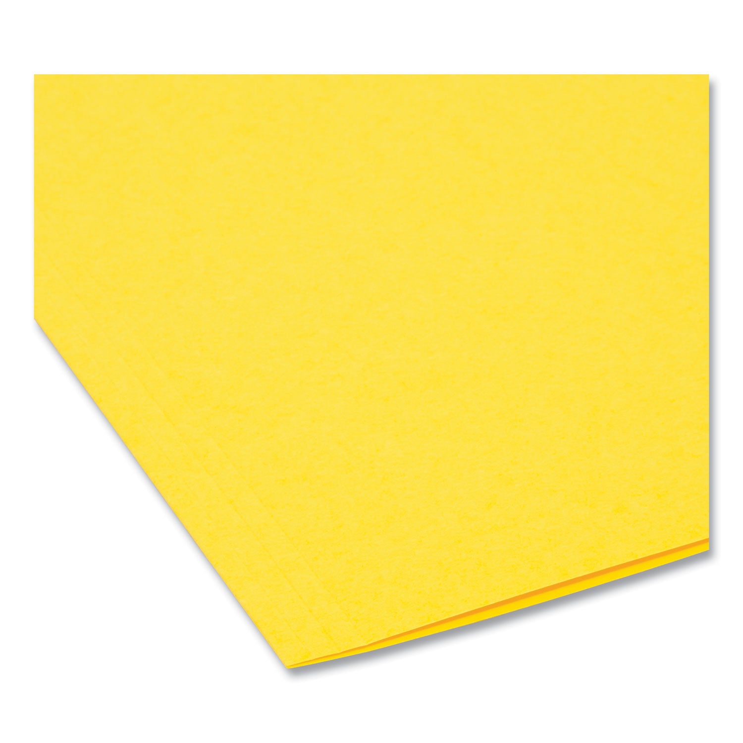 Smead™ Interior File Folders, 1/3-Cut Tabs: Assorted, Letter Size, 0.75" Expansion, Yellow, 100/Box