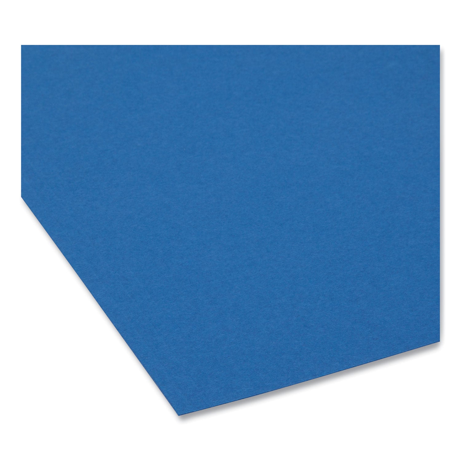 Smead™ Interior File Folders, 1/3-Cut Tabs: Assorted, Letter Size, 0.75" Expansion, Navy Blue, 100/Box