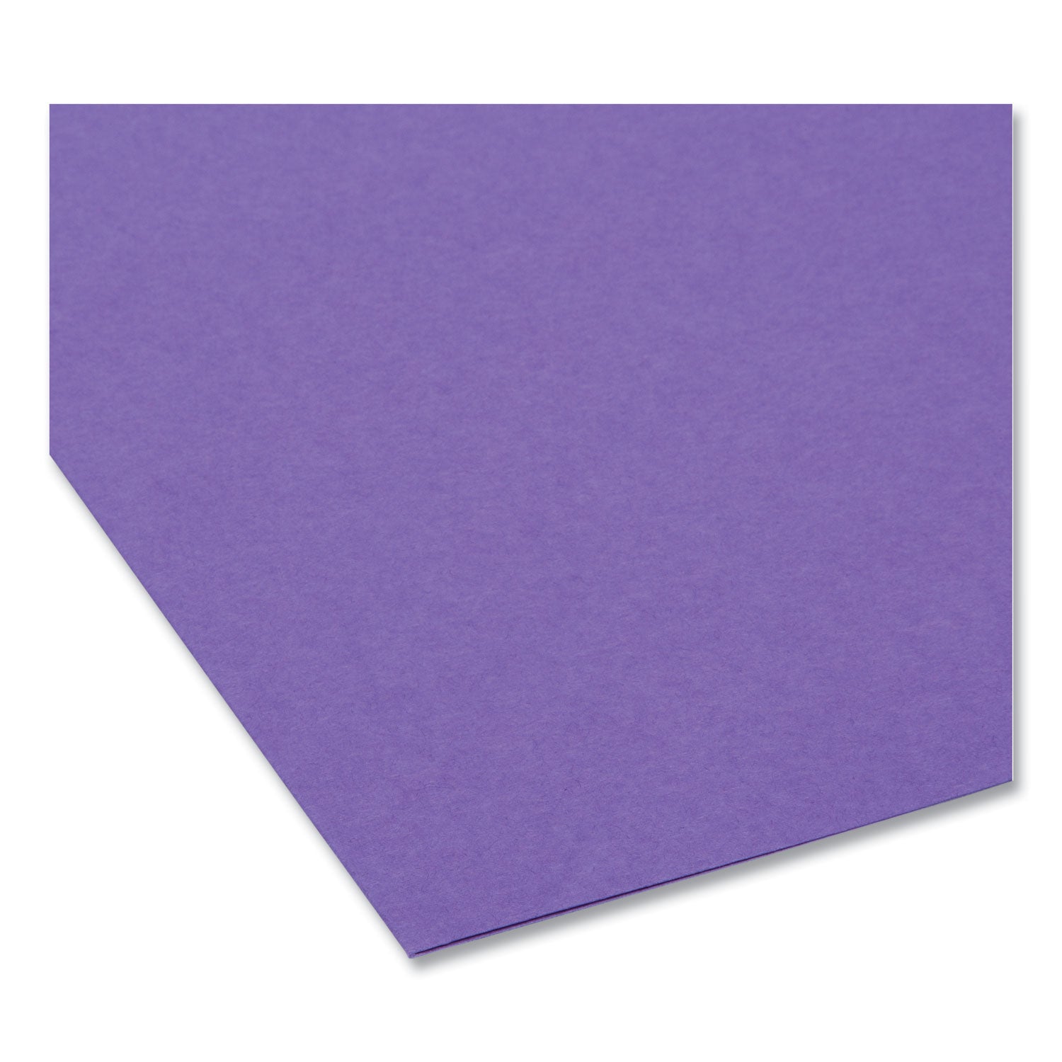 Smead™ Interior File Folders, 1/3-Cut Tabs: Assorted, Letter Size, 0.75" Expansion, Purple, 100/Box