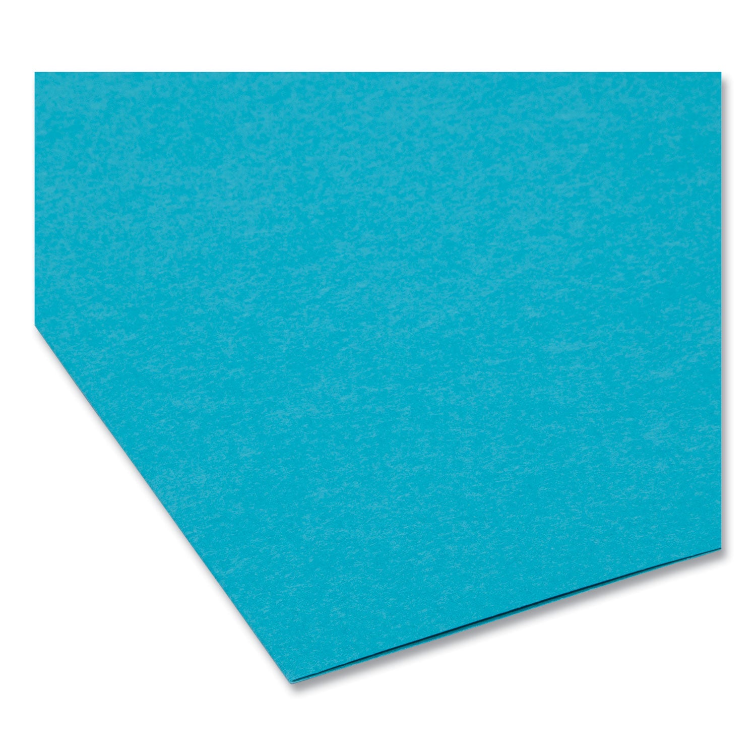 Smead™ Interior File Folders, 1/3-Cut Tabs: Assorted, Letter Size, 0.75" Expansion, Teal, 100/Box