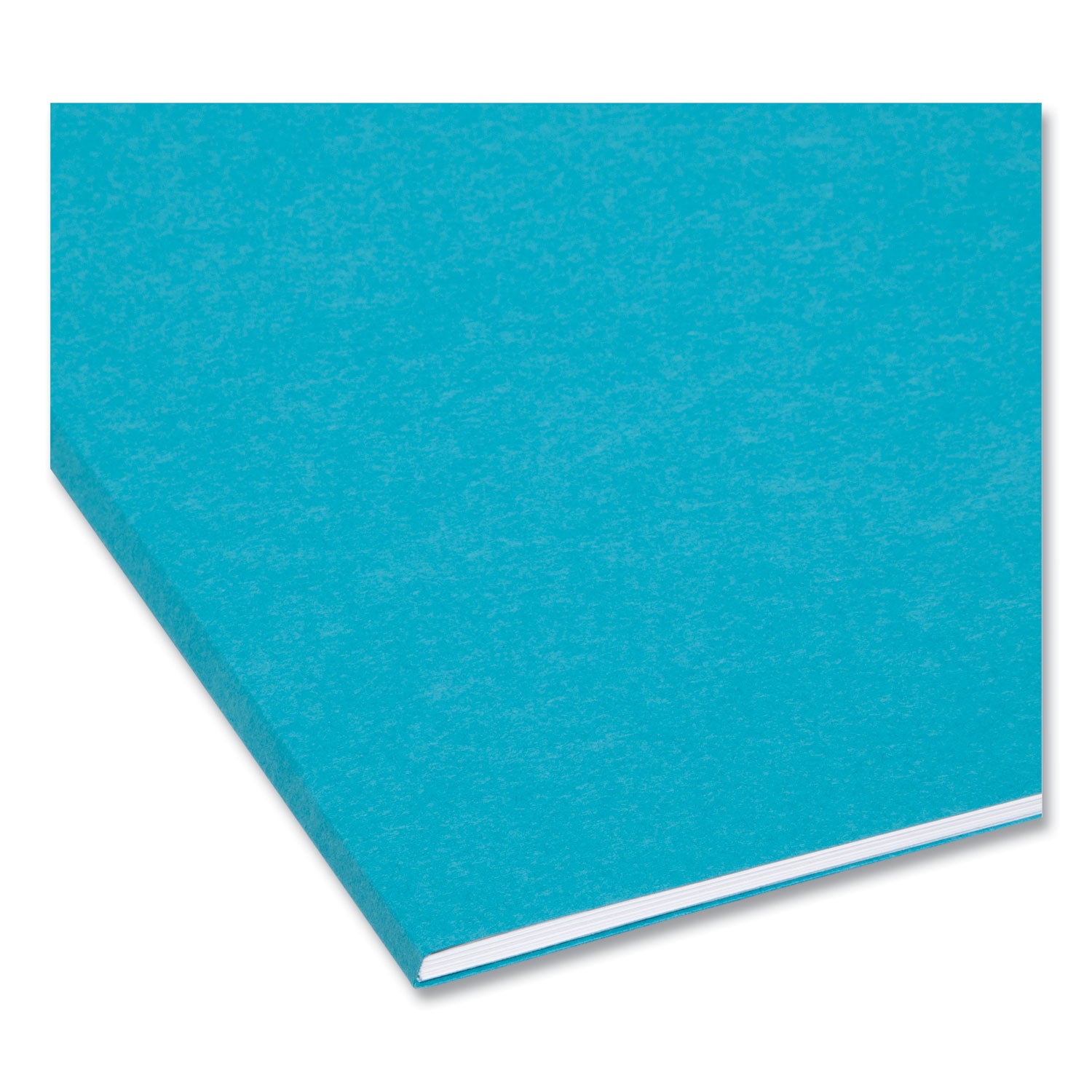 Smead™ Interior File Folders, 1/3-Cut Tabs: Assorted, Letter Size, 0.75" Expansion, Teal, 100/Box