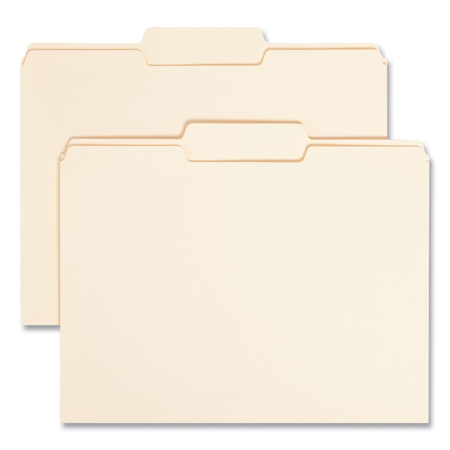 Manila File Folders, 1/3-Cut Tabs: Center Position, Letter Size, 0.75" Expansion, Manila, 100/Box