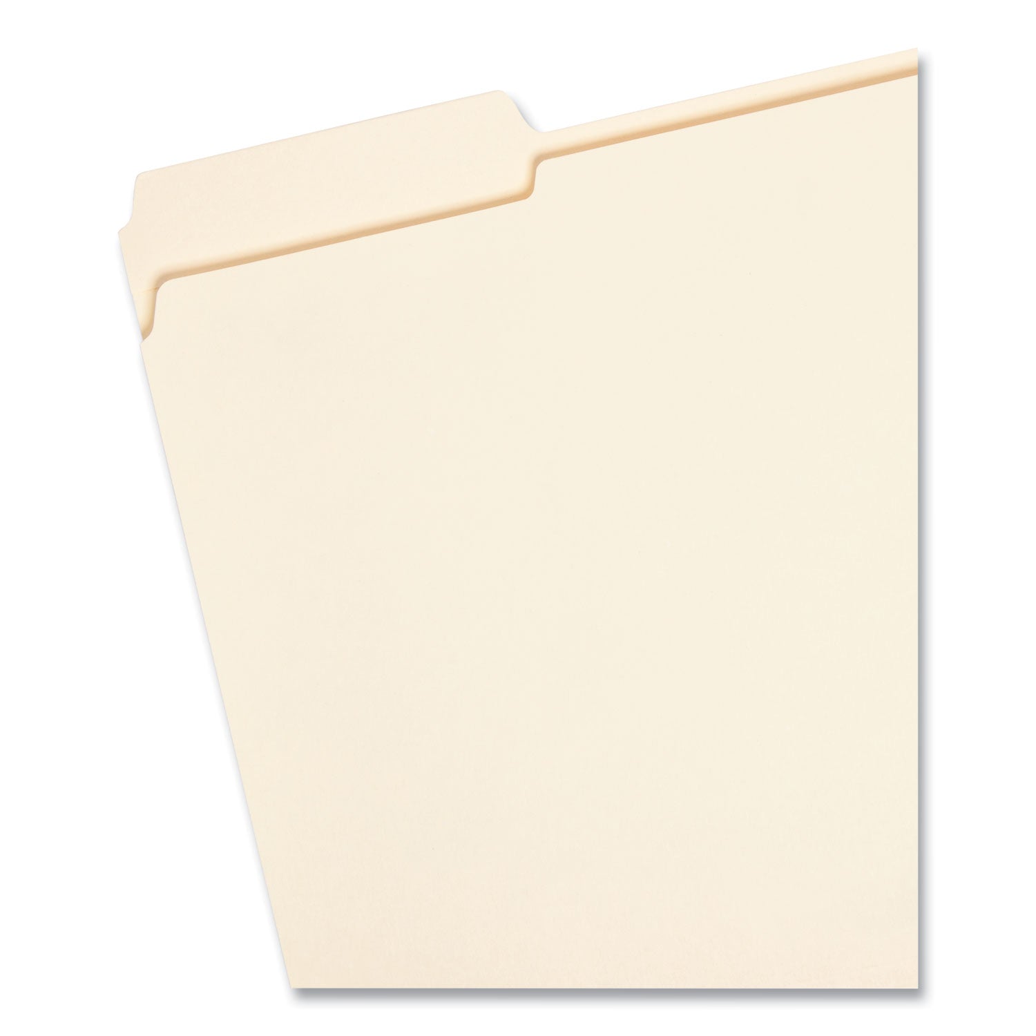 Smead™ Reinforced Tab Manila File Folders, 1/3-Cut Tabs: Assorted, Letter Size, 0.75" Expansion, 11-pt Manila, 100/Box