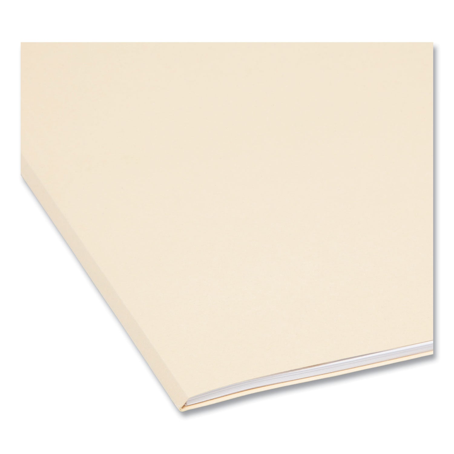 Smead™ 100% Recycled Manila Top Tab File Folders, 1/3-Cut Tabs: Assorted, Letter Size, 0.75" Expansion, Manila, 100/Box