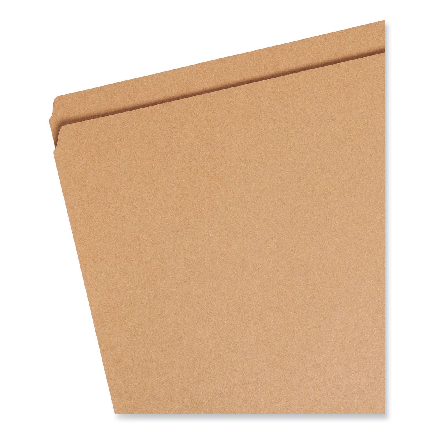 Smead™ Heavyweight Kraft File Folder, Straight Tabs, Letter Size, 0.75" Expansion, 11-pt Kraft, Brown, 100/Box