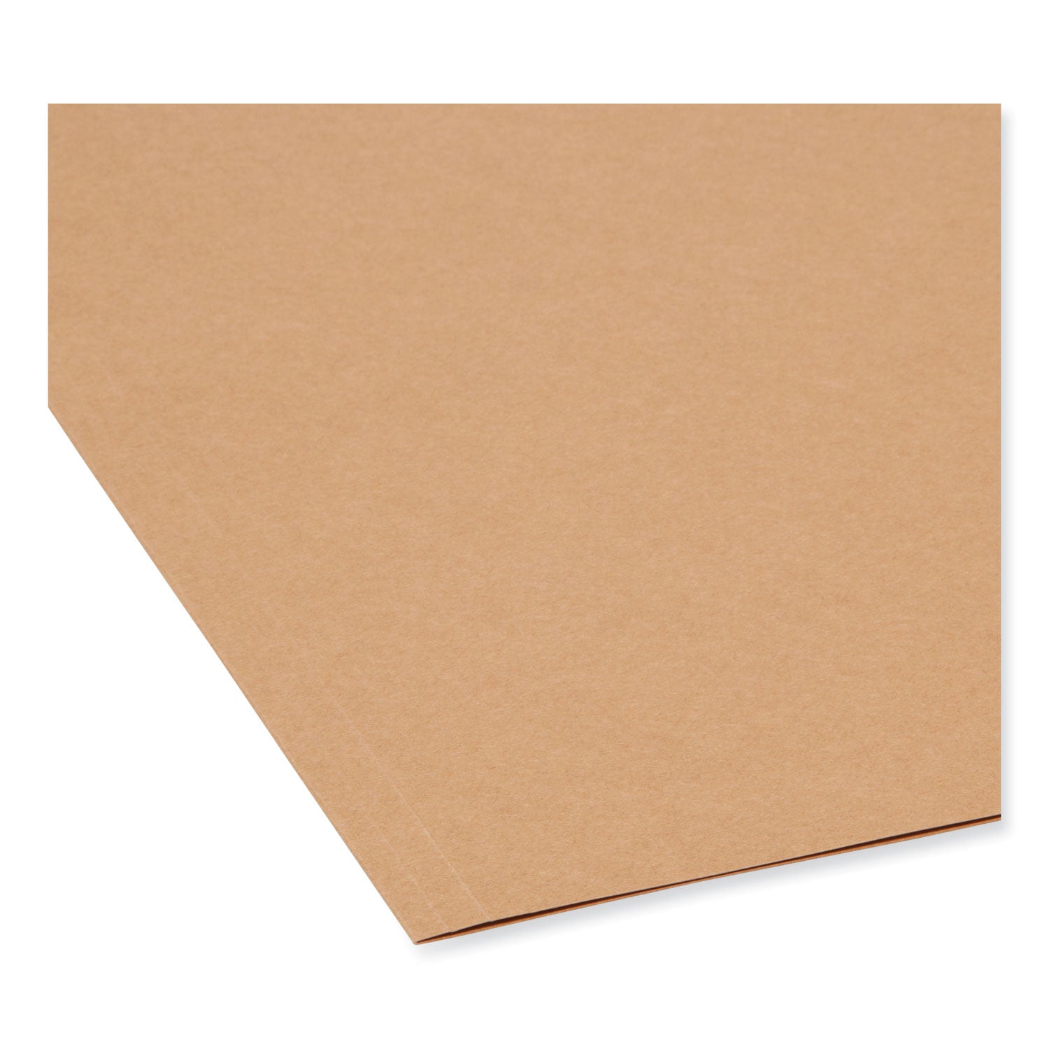 Smead™ Heavyweight Kraft File Folder, Straight Tabs, Letter Size, 0.75" Expansion, 11-pt Kraft, Brown, 100/Box