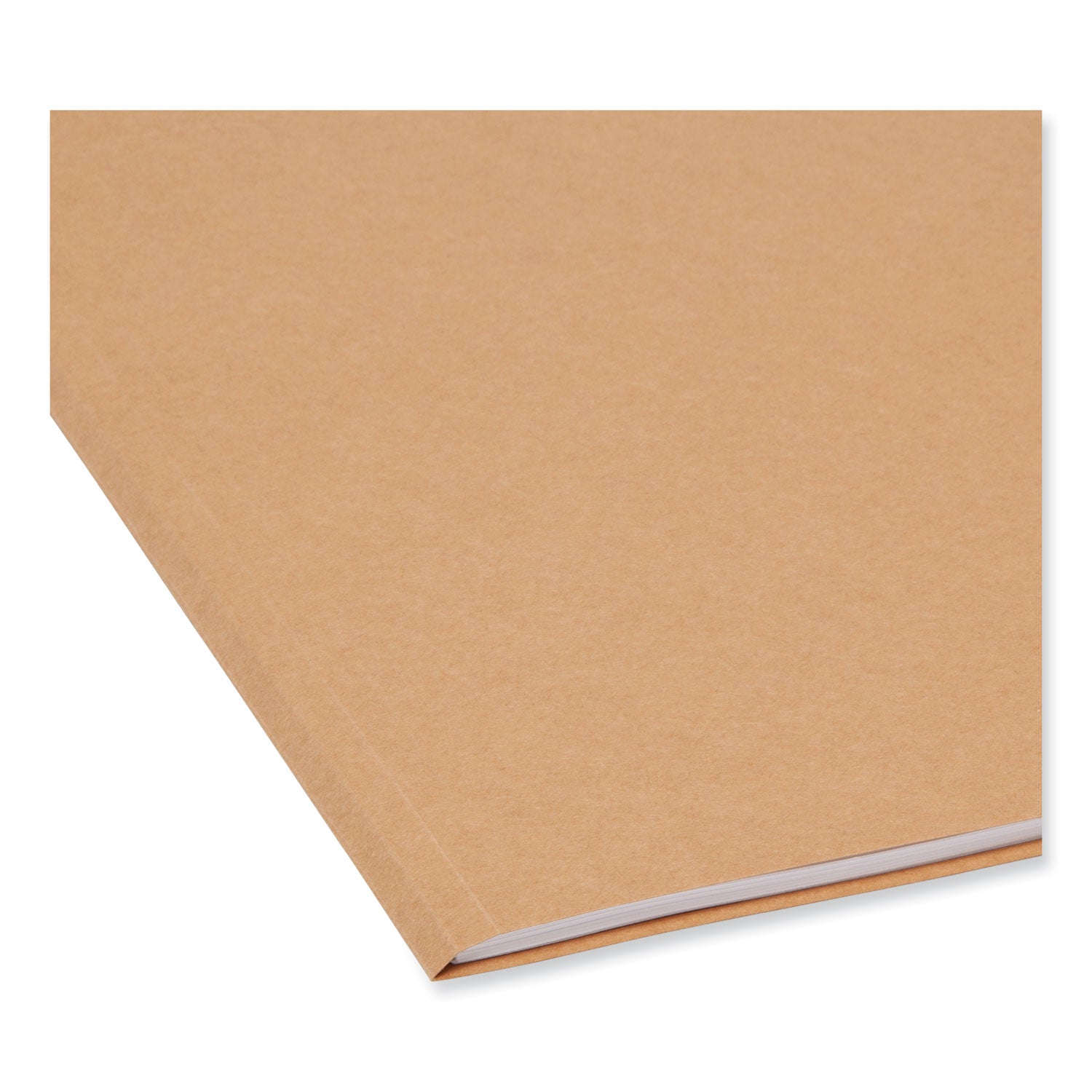 Smead™ Heavyweight Kraft File Folder, Straight Tabs, Letter Size, 0.75" Expansion, 11-pt Kraft, Brown, 100/Box