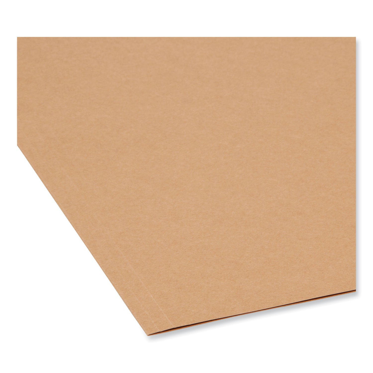 Smead™ Heavyweight Kraft File Folder, 1/3-Cut Tabs: Assorted, Letter Size, 0.75" Expansion, 17-pt Kraft, Brown, 50/Box