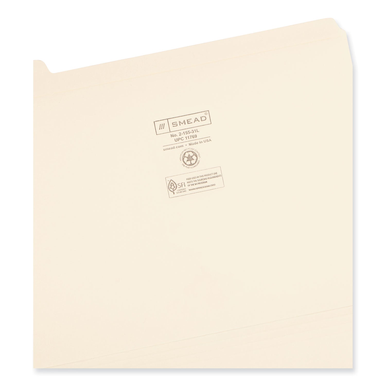 Smead™ Indexed File Folder Sets, 1/5-Cut Prelabeled Tabs: 1 to 31, Letter Size, 0.75" Expansion, Manila, 31/Set