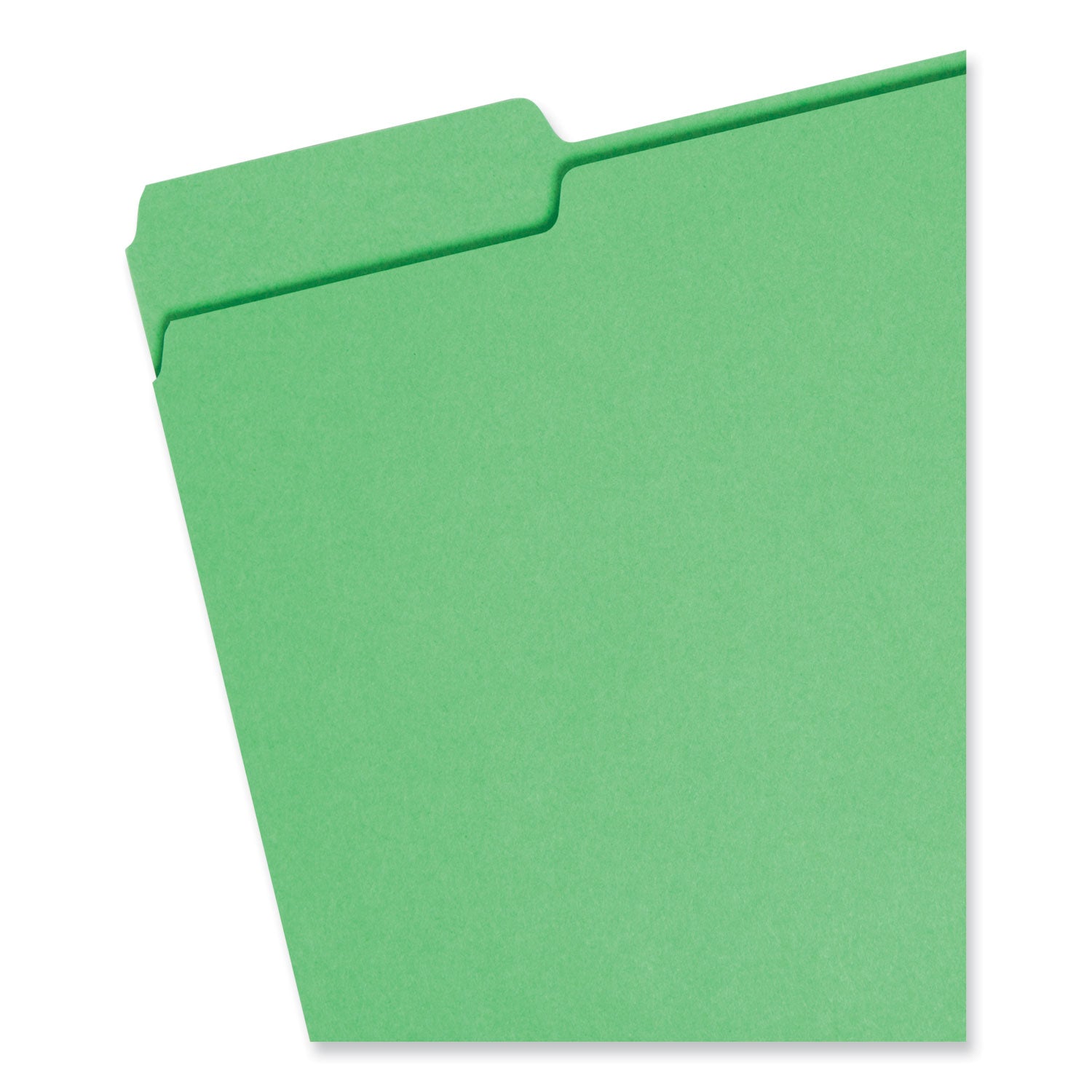 Smead™ Colored File Folders, 1/3-Cut Tabs: Assorted, Letter Size, 0.75" Expansion, Assorted: Blue/Green/Orange/Red/Yellow, 100/Box