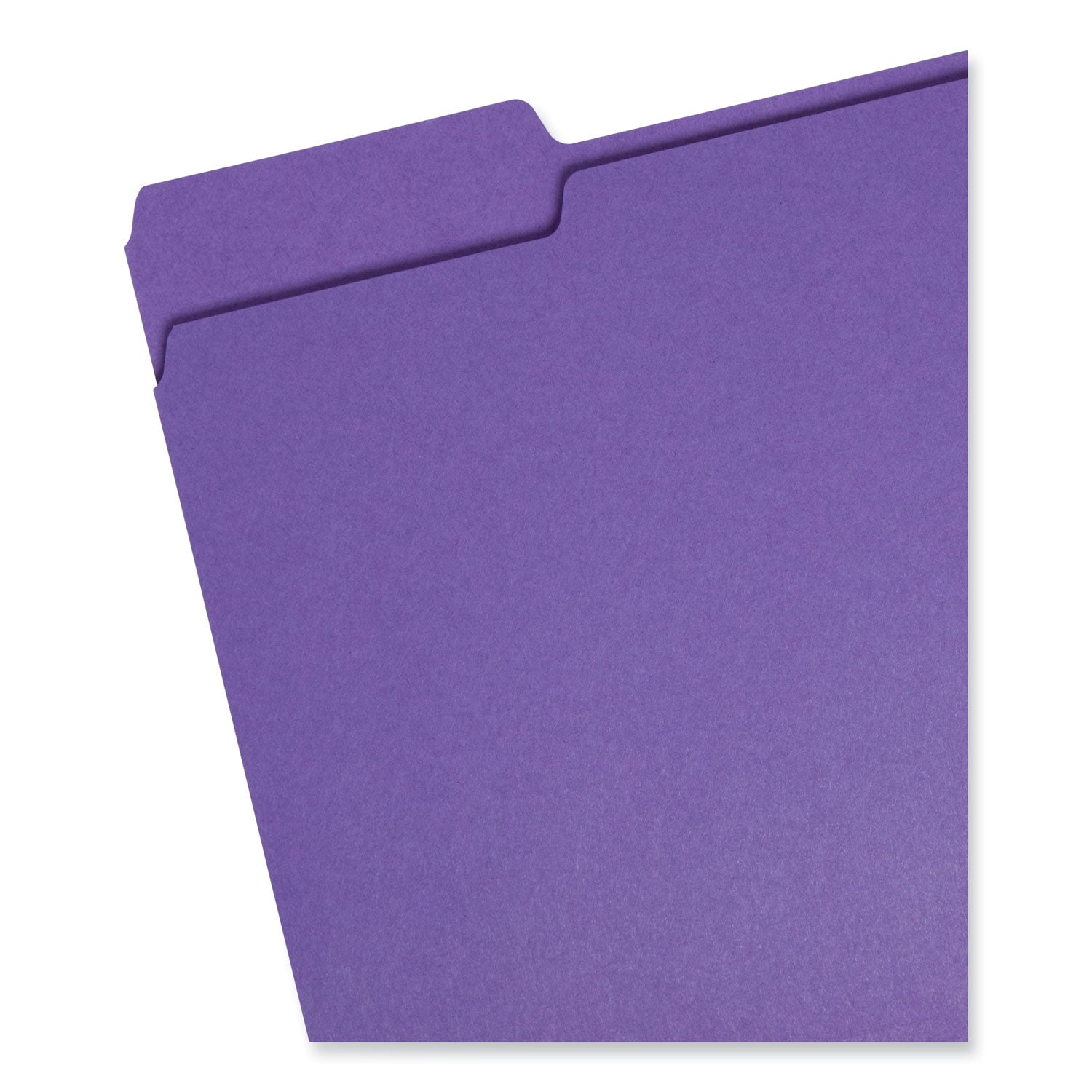 Smead™ Colored File Folders, 1/3-Cut Tabs: Assorted, Letter Size, 0.75" Expansion, Assorted: Gray/Maroon/Navy/Purple/Teal, 100/Box